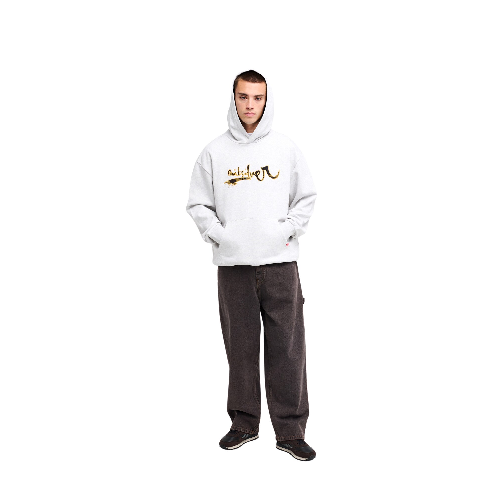 Sudadera de hombre Young Guns Vortex Quiksilver - Gris Gris-5
