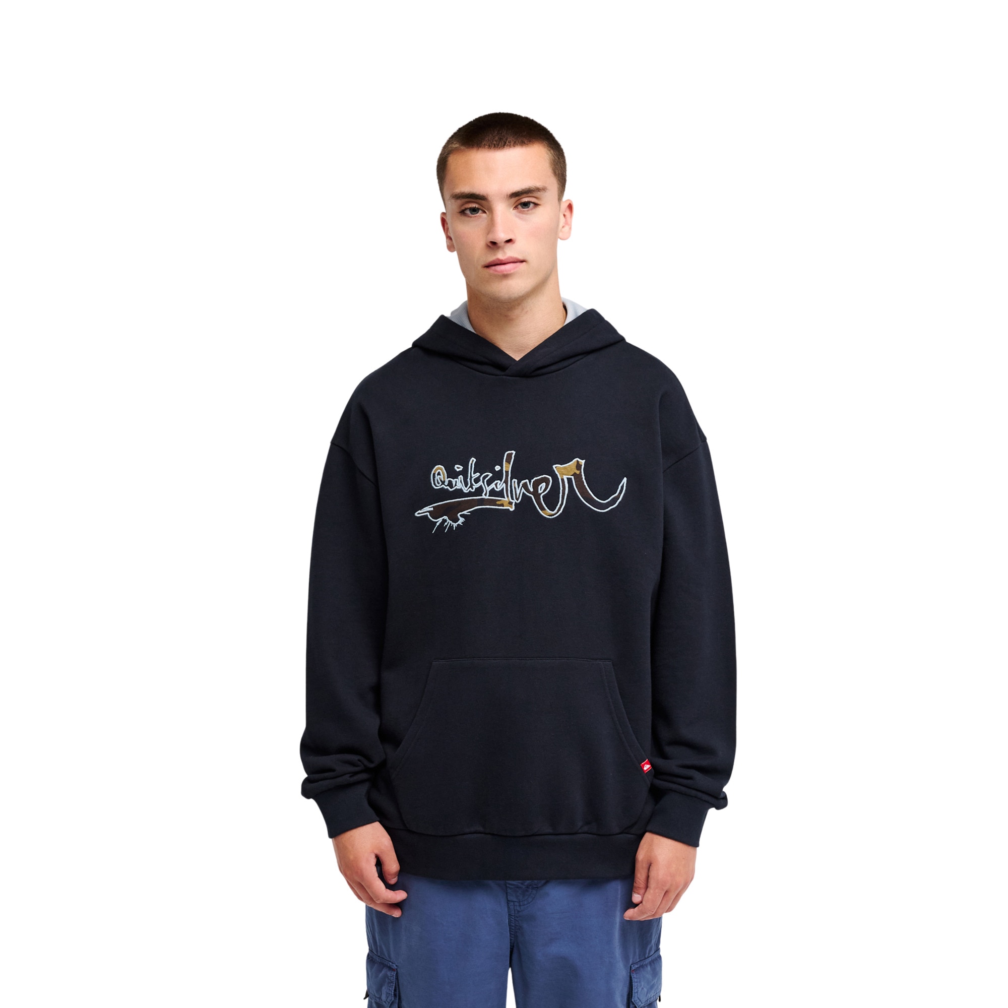Sudadera de hombre Young Guns Vortex Quiksilver - Negro Negro-1