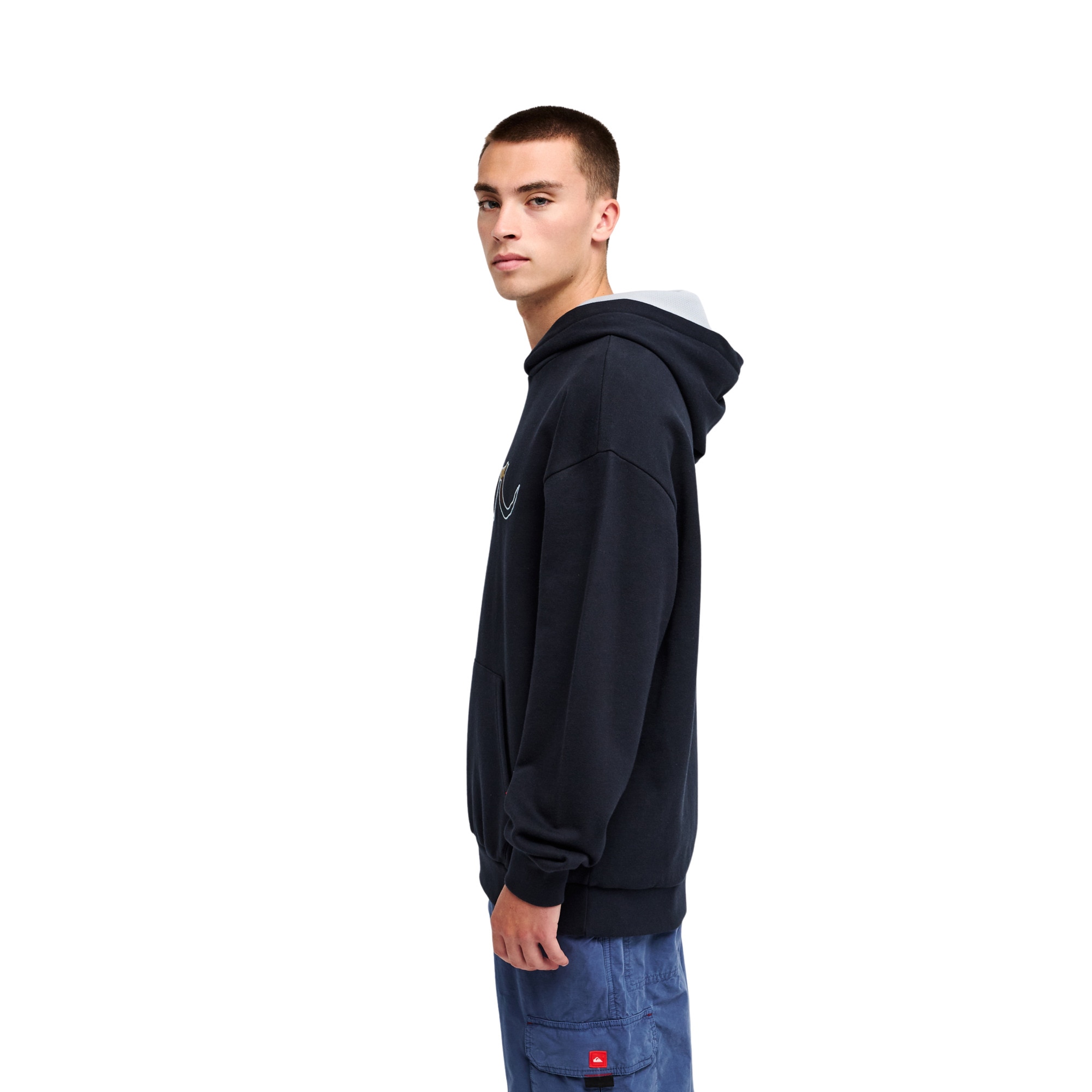 Sudadera de hombre Young Guns Vortex Quiksilver - Negro Negro-3