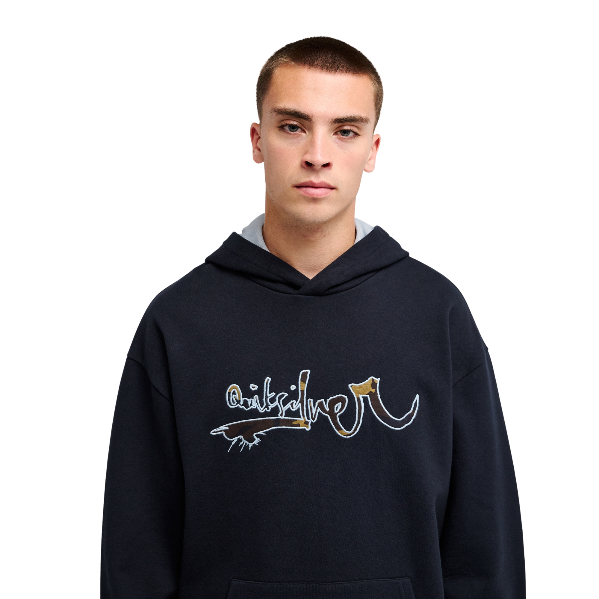 Sudadera de hombre Young Guns Vortex Quiksilver - Negro Negro-4