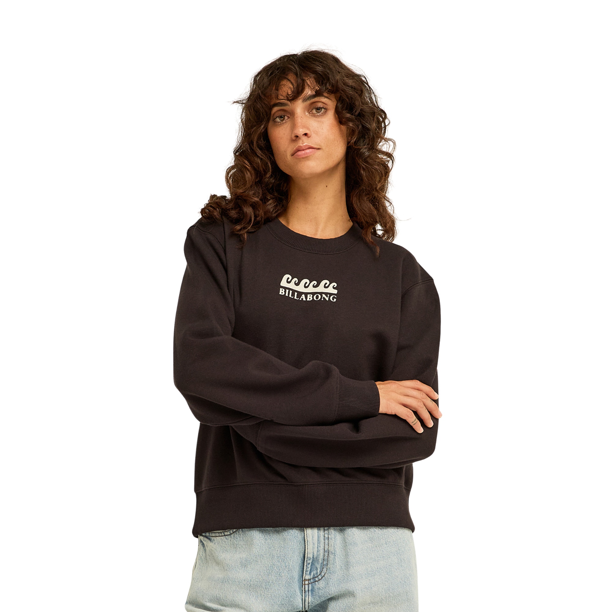Imagen 1 de Sudadera de mujer Surfing In Town Billabong - Negro Negro