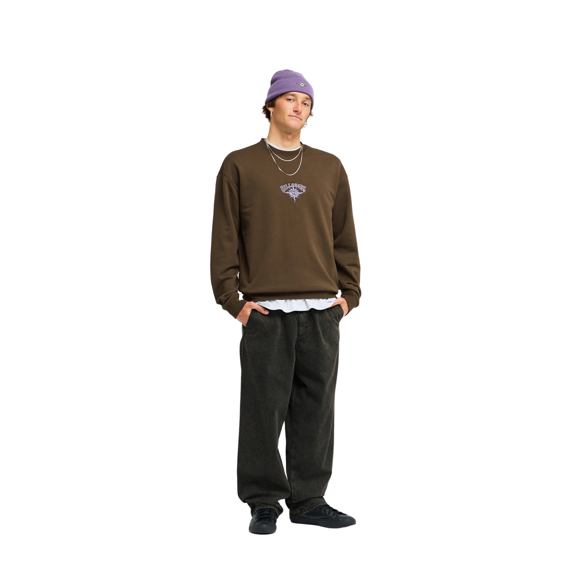Imagen 3 de Sudadera de hombre Burleigh Billabong - Marrón Marrón