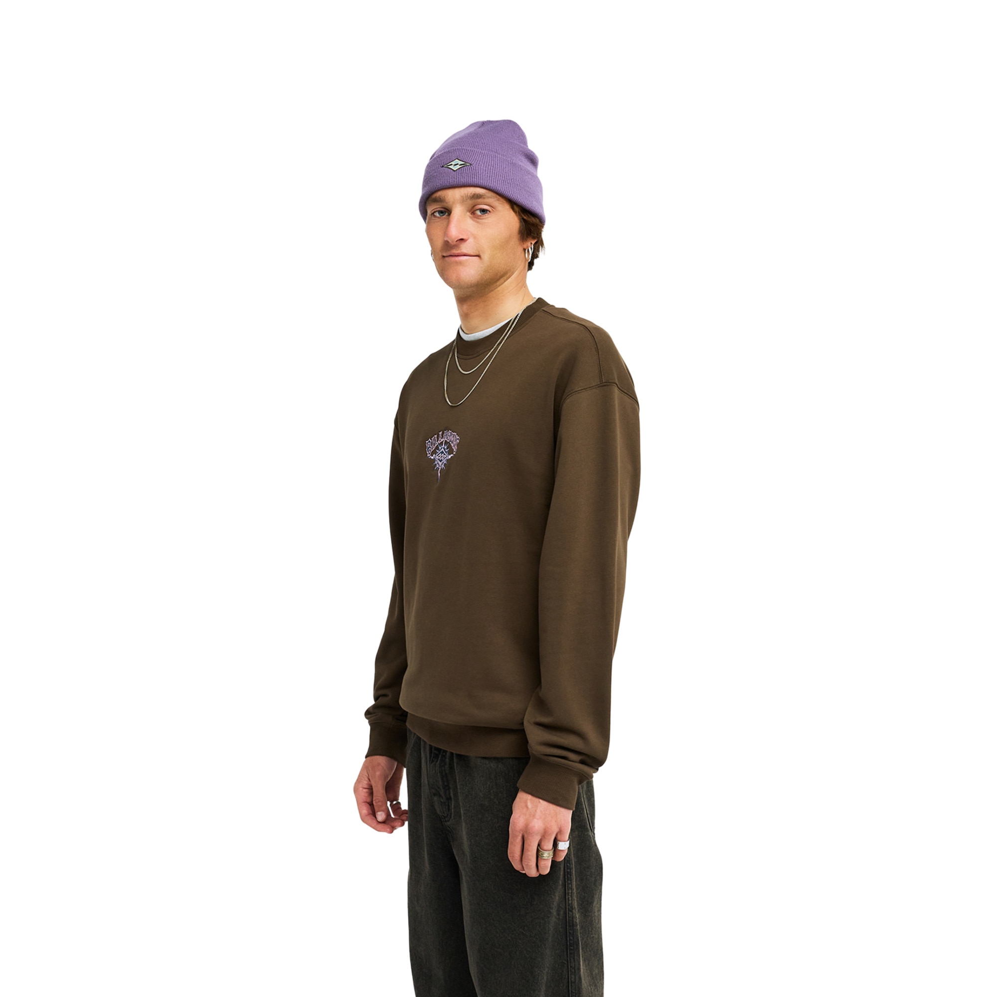 Imagen 4 de Sudadera de hombre Burleigh Billabong - Marrón Marrón