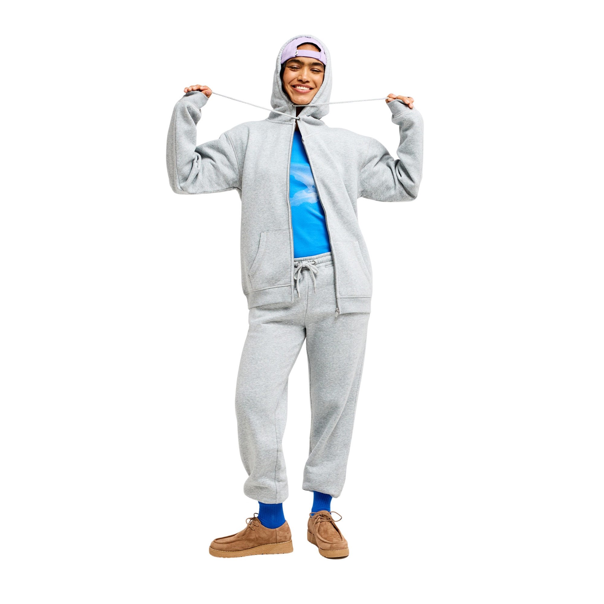 Imagen 5 de Sudadera de mujer Surf Stoked Zipped Brushed Roxy - Gris claro Gris claro
