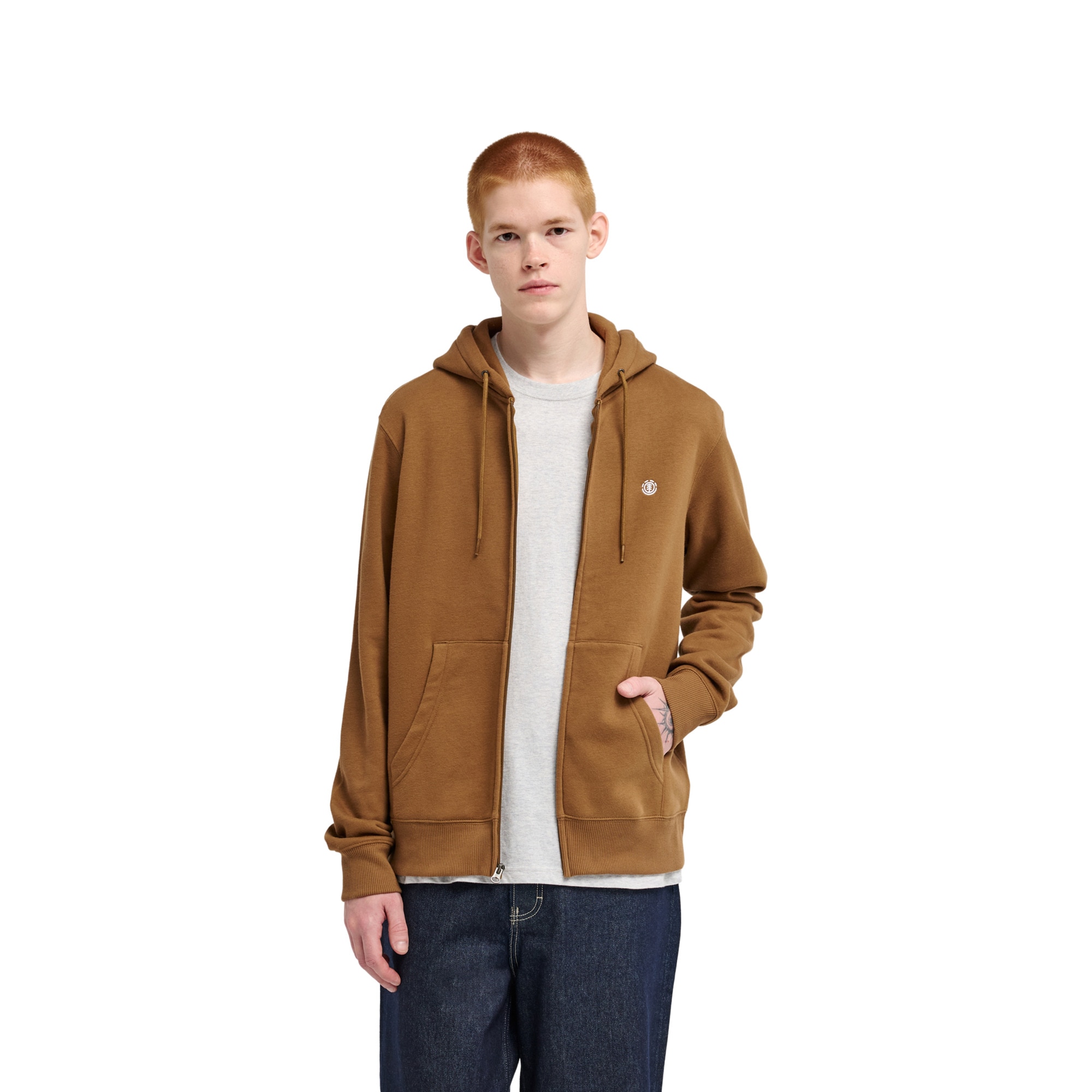 Sudadera de hombre Icon Embroidery Element - Marrón Marrón-3