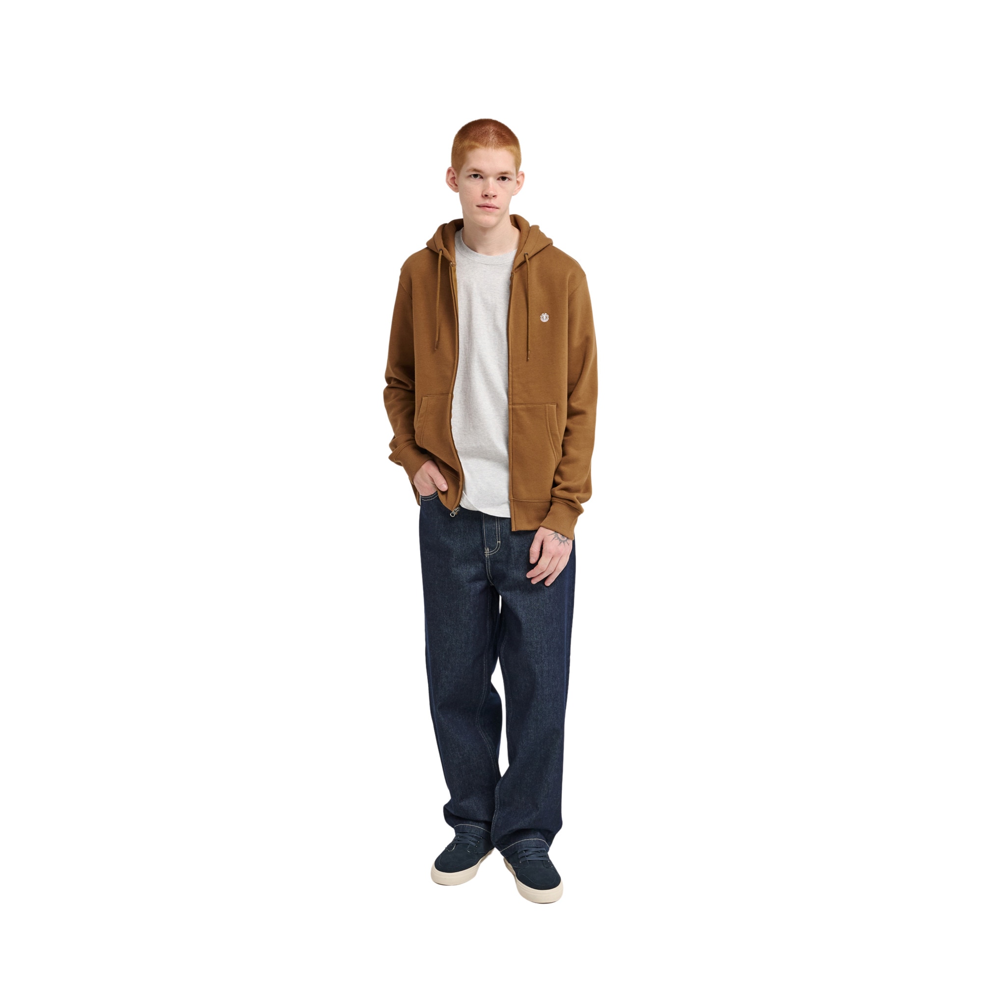 Sudadera de hombre Icon Embroidery Element - Marrón Marrón-5