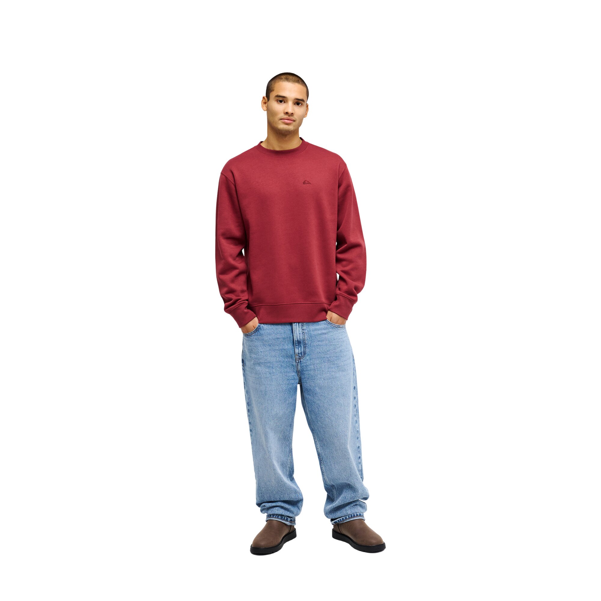 Sudadera de hombre Salt Water Quiksilver - Rojo cereza Rojo cereza-5