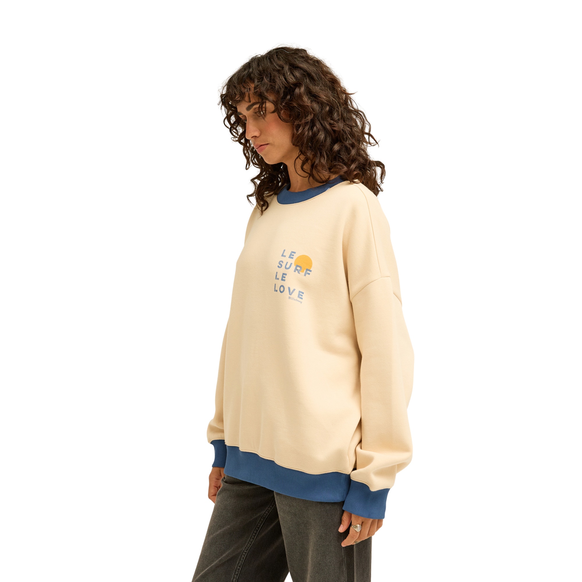 Imagen 2 de Sudadera de mujer Le Love Surf Billabong - Blanco Blanco