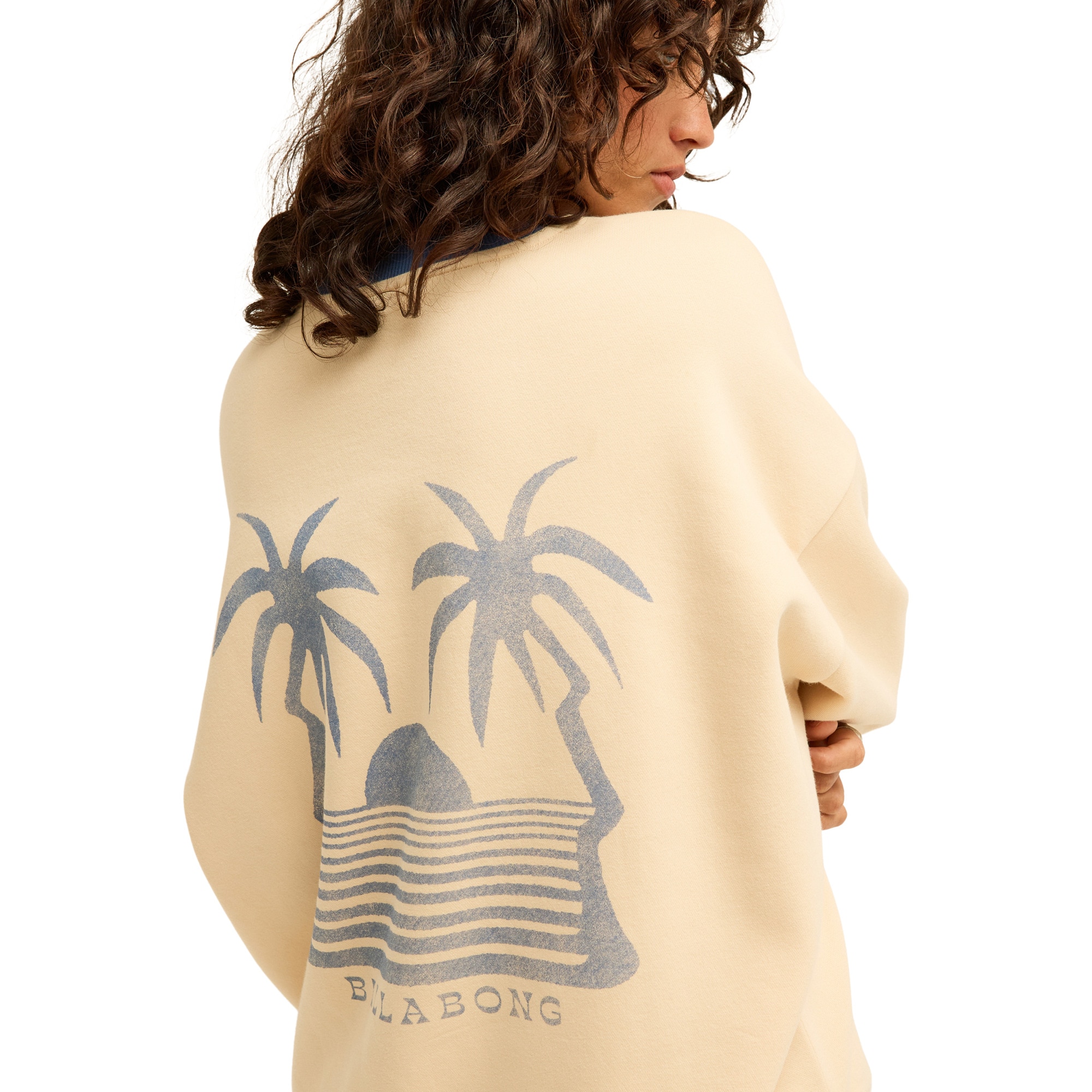 Imagen 6 de Sudadera de mujer Le Love Surf Billabong - Blanco Blanco