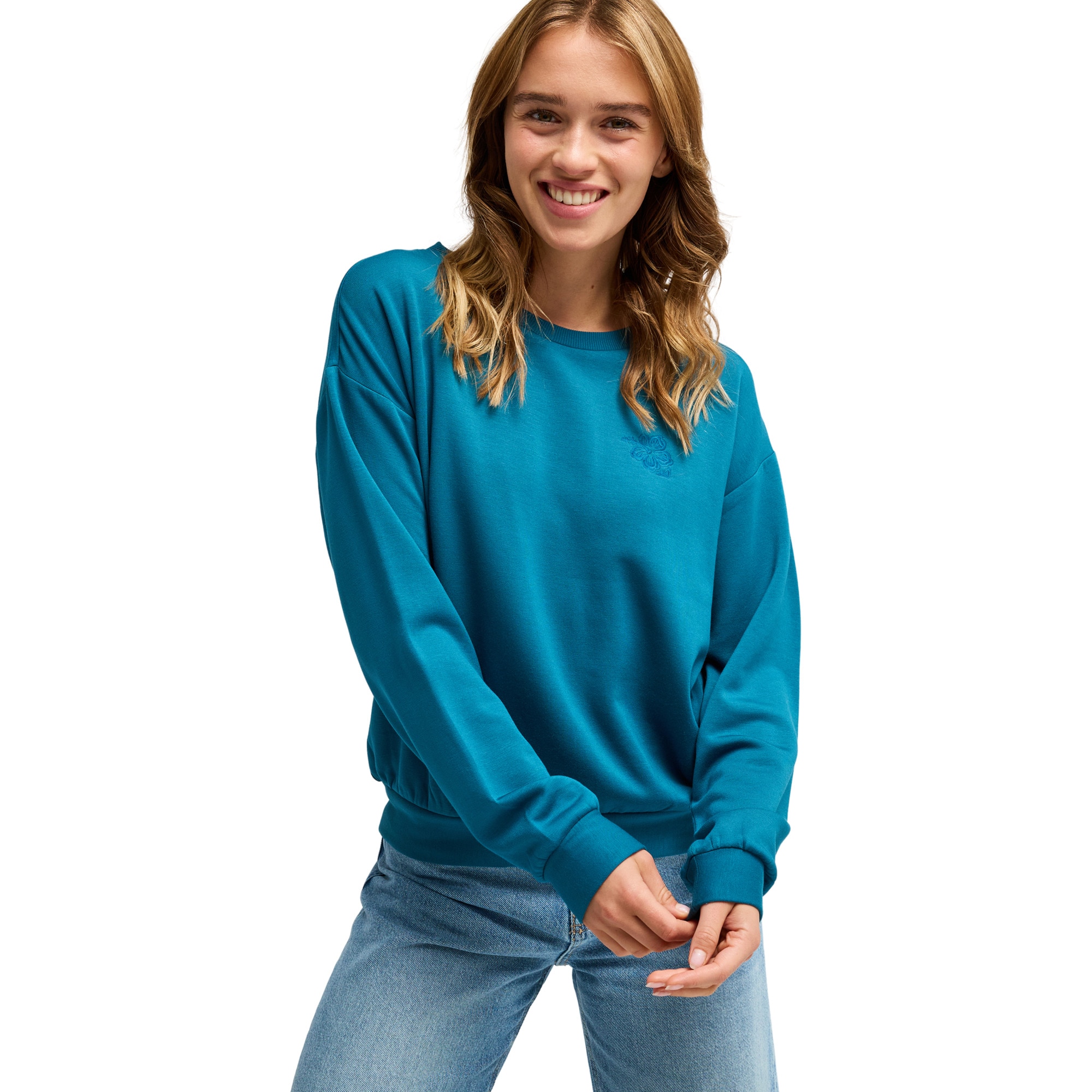 Sudadera de mujer Surfing By Moonlight Roxy - Azul Azul-1