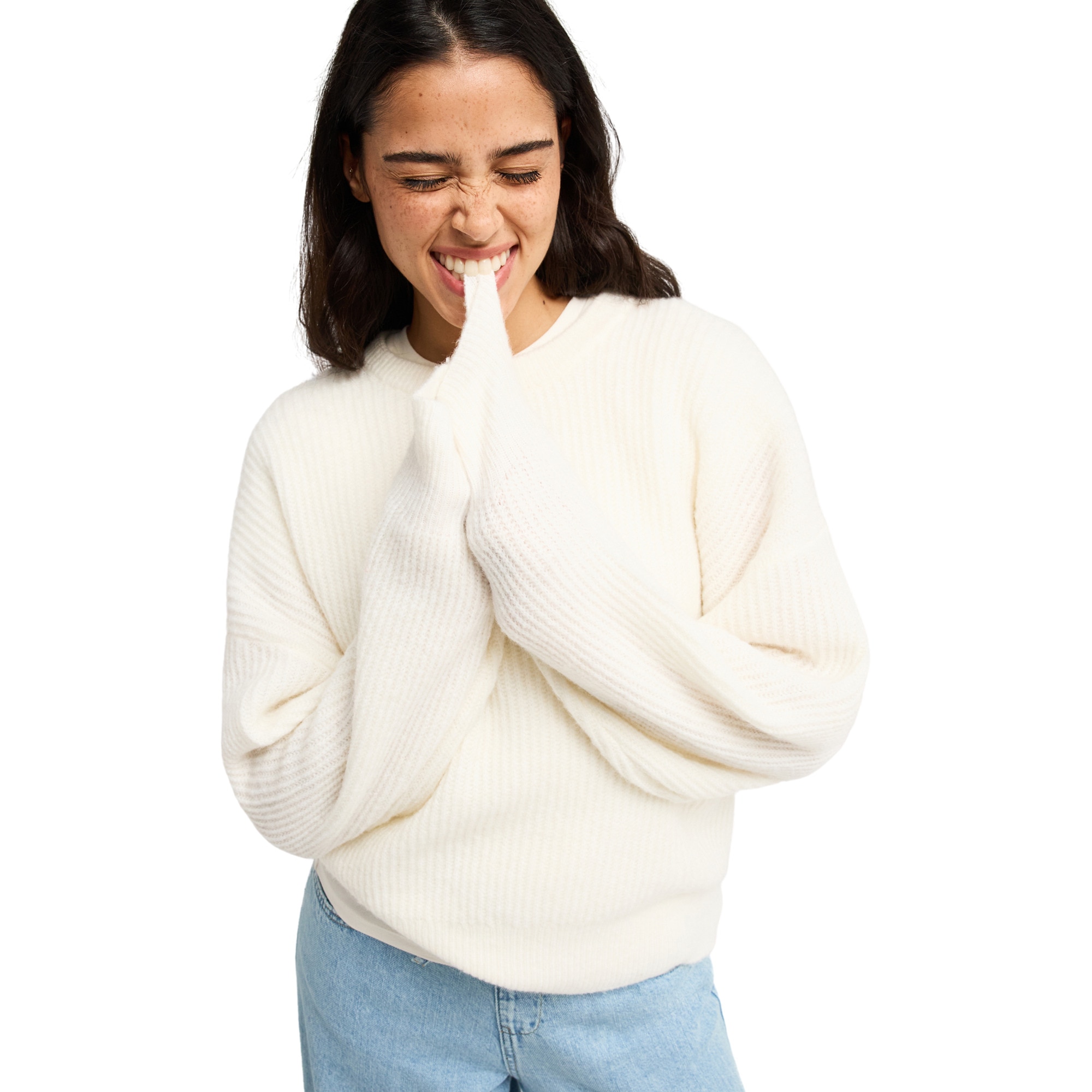 Imagen 1 de Jersey de mujer Loomed Horizon Roxy - Blanco Blanco
