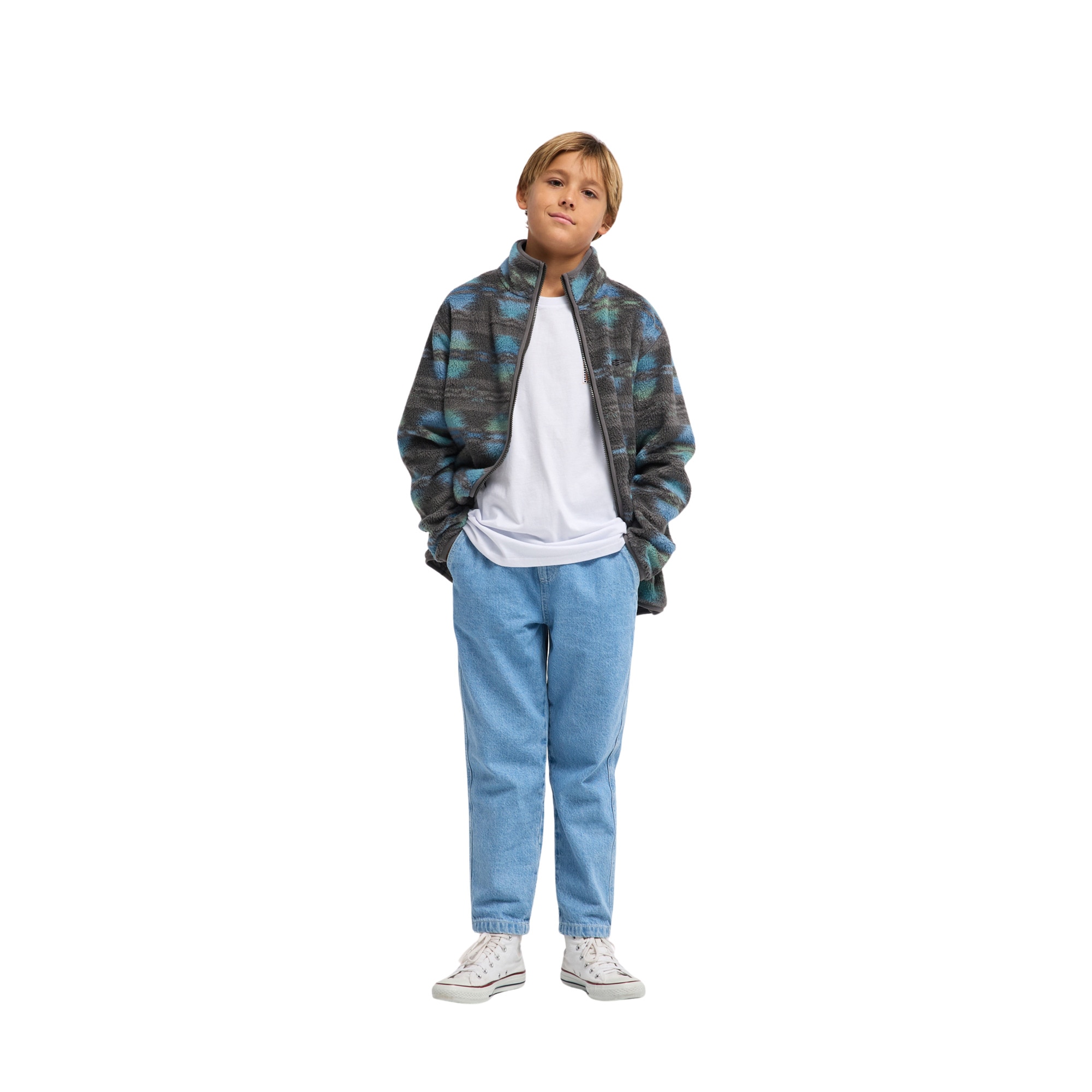 Forro polar de niños Cove Full Billabong - Negro Negro-2