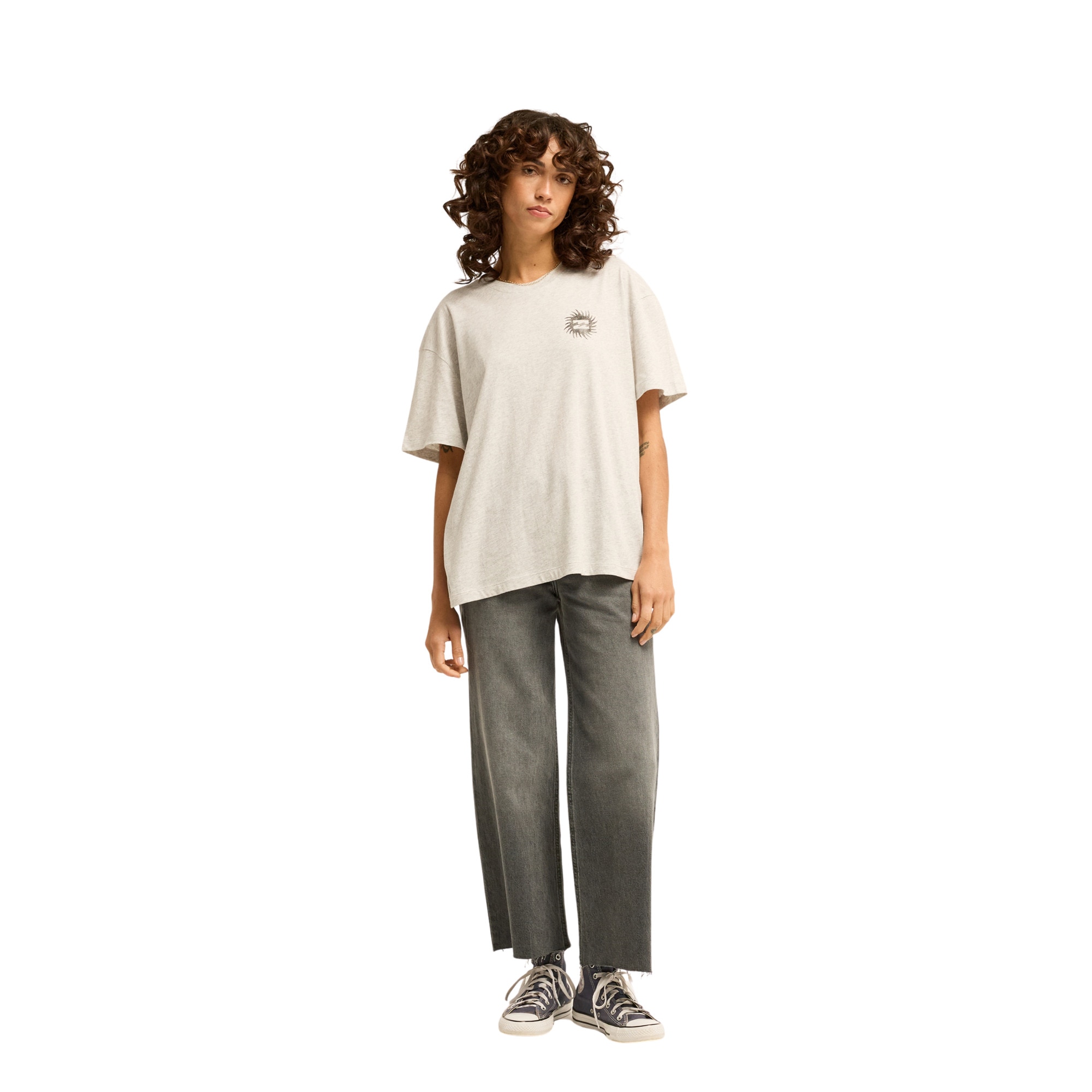 Imagen 3 de Camiseta de mujer Always Looking Billabong - Gris Gris