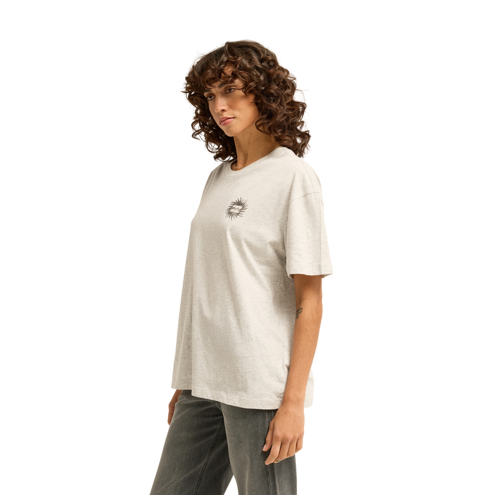 Imagen 4 de Camiseta de mujer Always Looking Billabong - Gris Gris