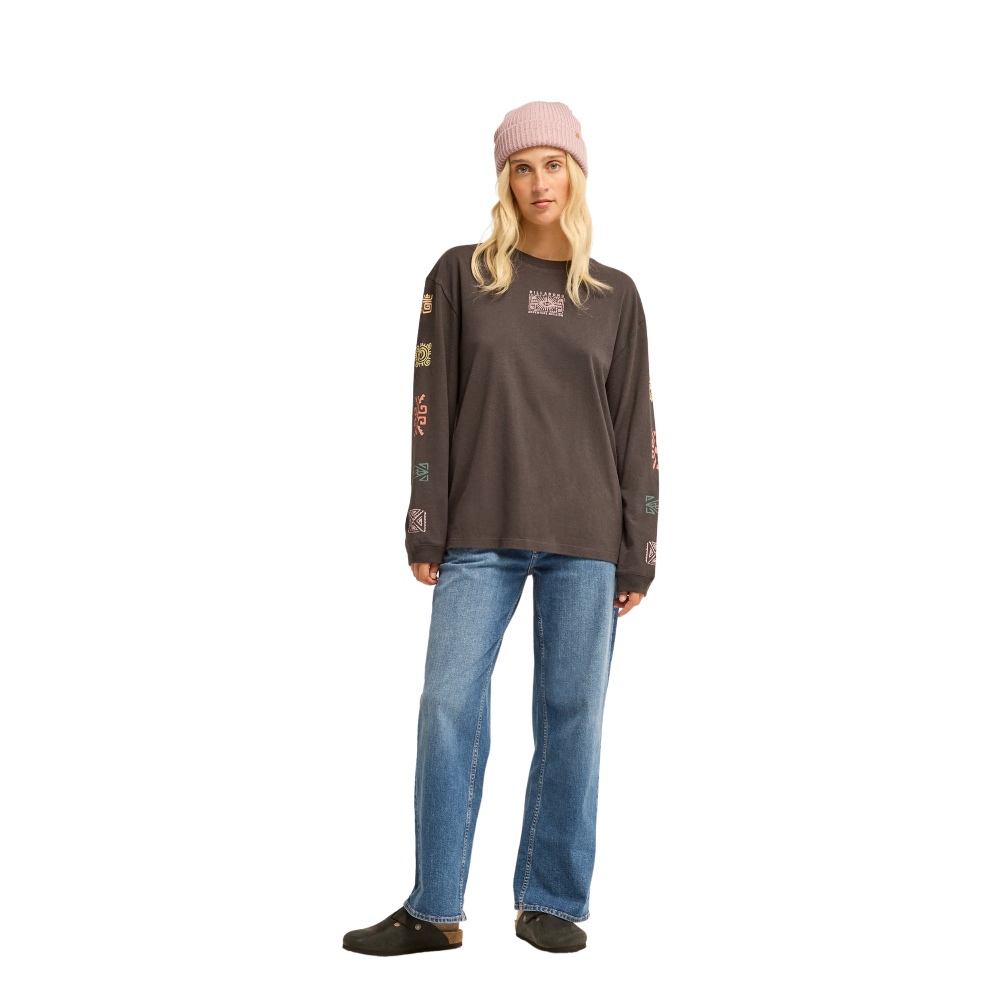 Imagen 3 de Camiseta de mujer A/DIV Stamp Billabong - Negro Negro