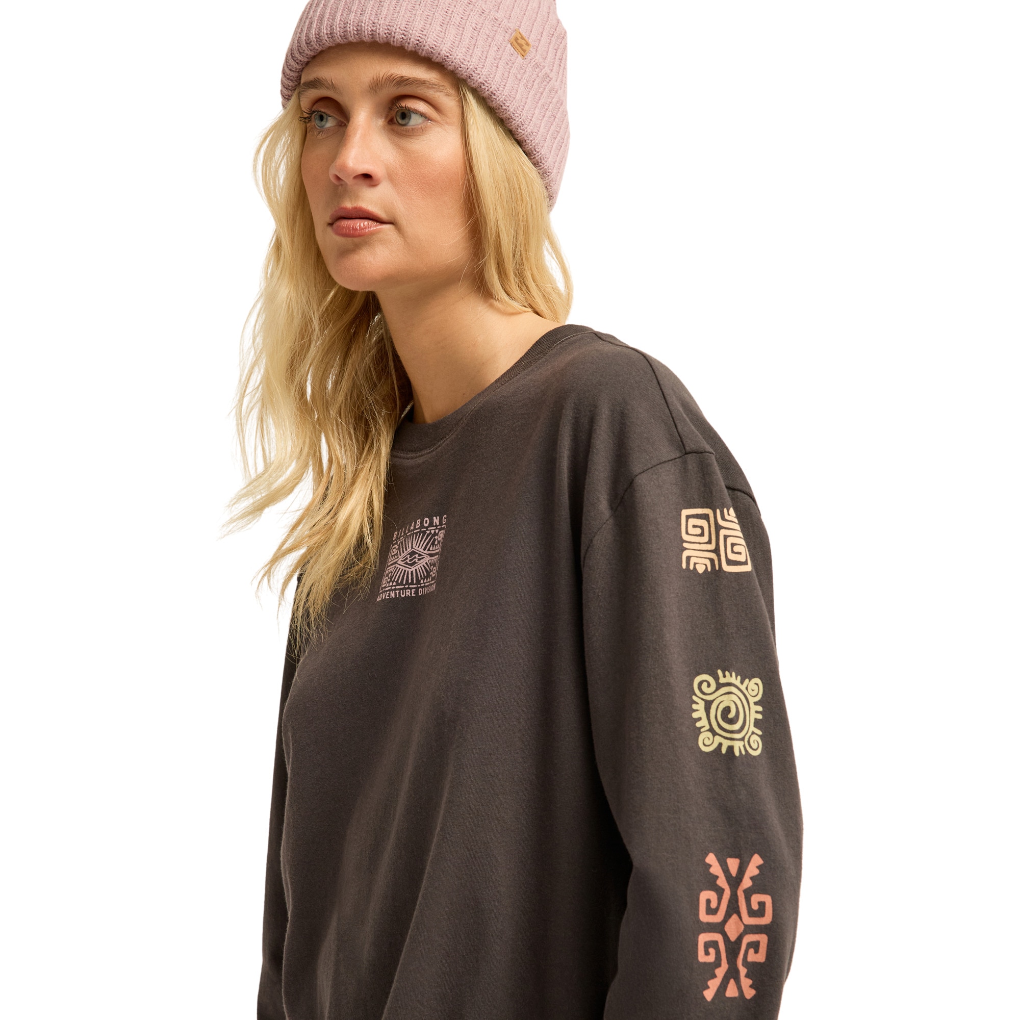 Imagen 5 de Camiseta de mujer A/DIV Stamp Billabong - Negro Negro