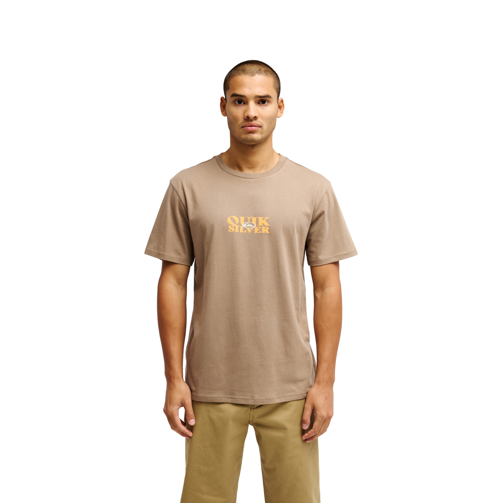 Camiseta de hombre TRUE Quiksilver - Marrón Marrón-1