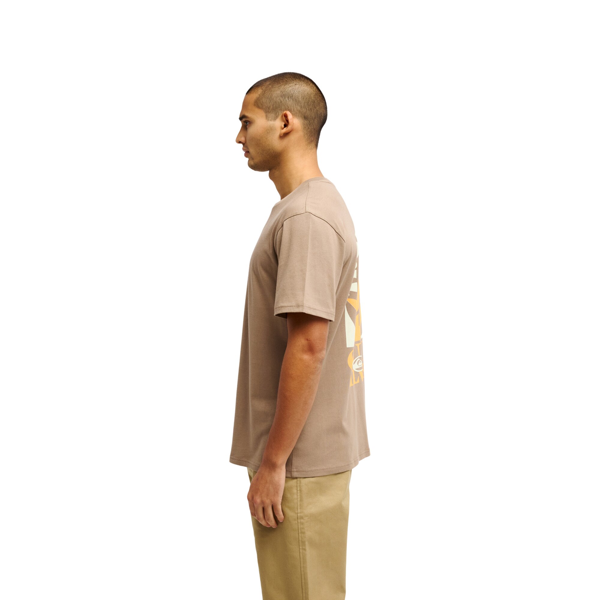 Camiseta de hombre TRUE Quiksilver - Marrón Marrón-3