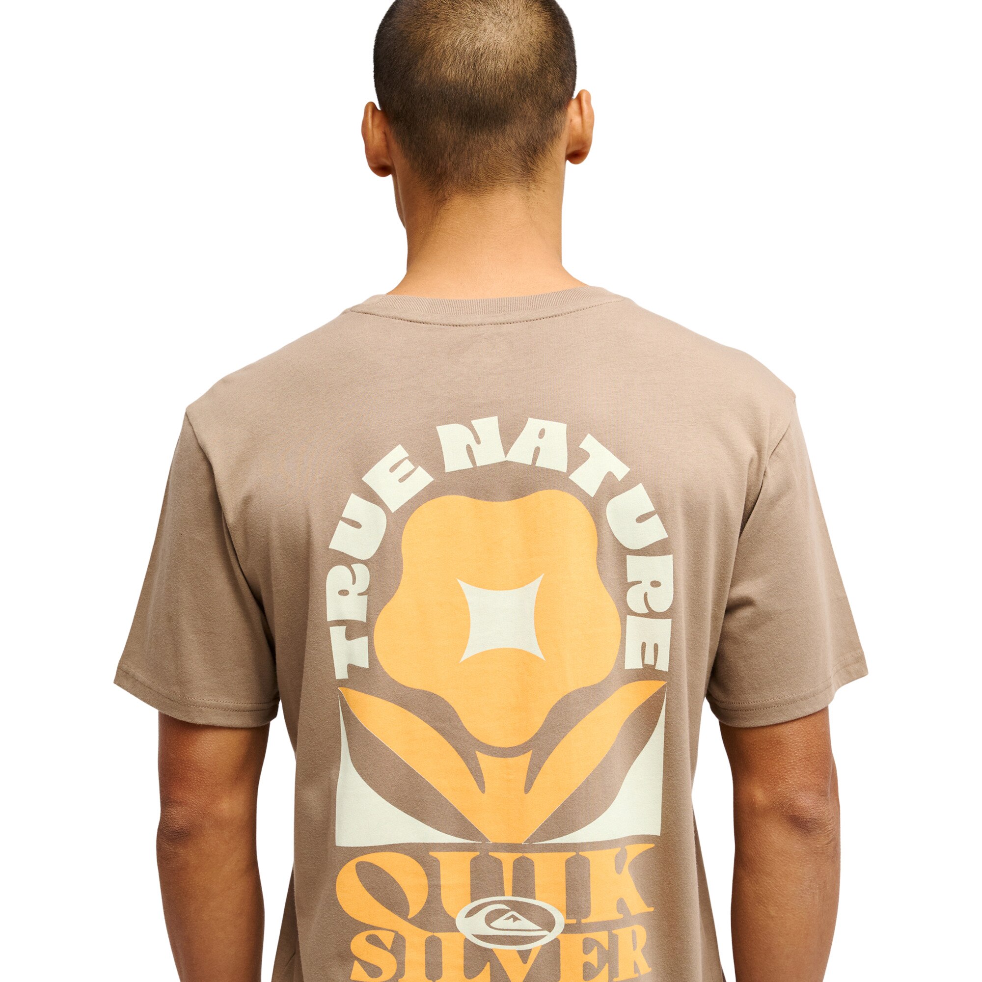 Camiseta de hombre TRUE Quiksilver - Marrón Marrón-6