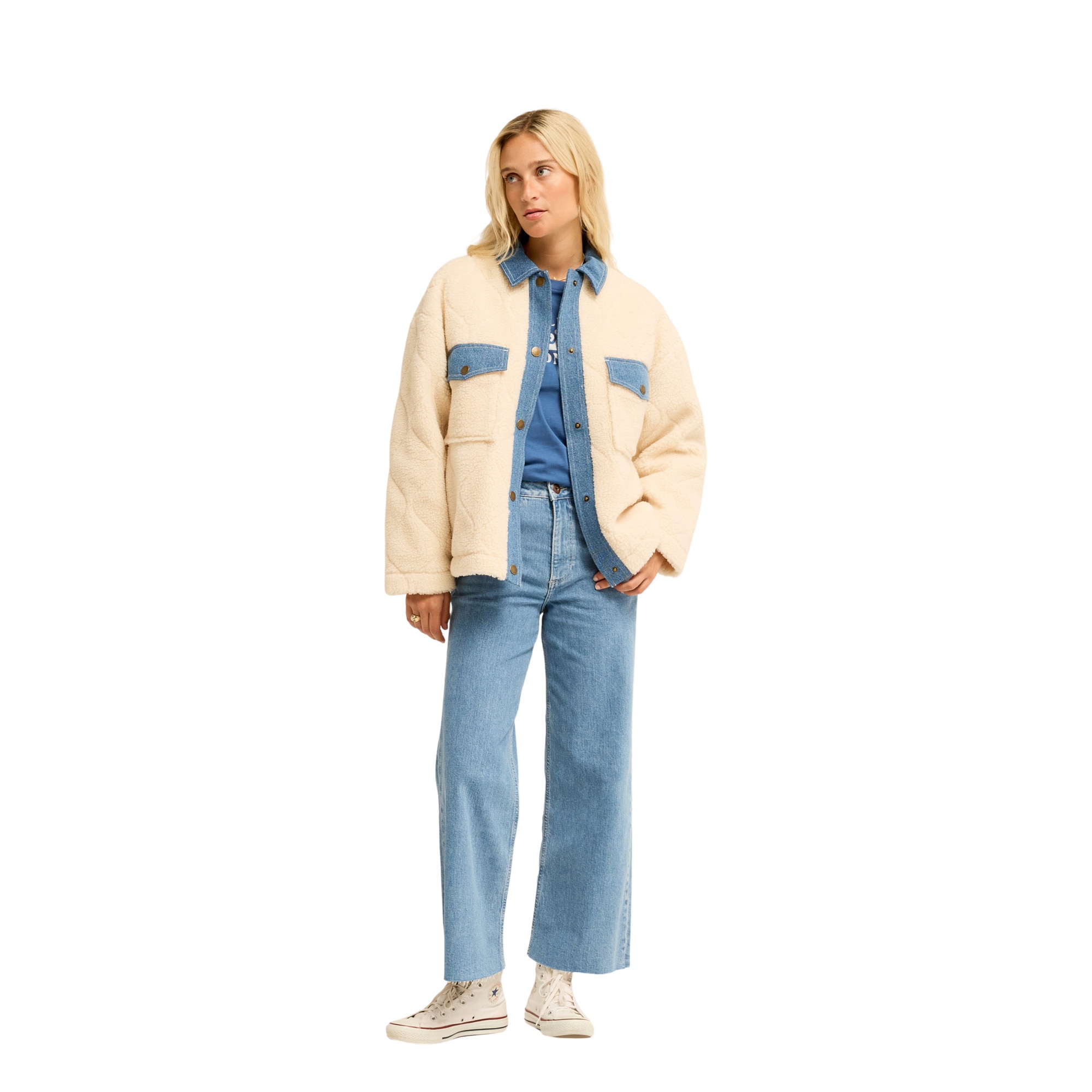 Imagen 4 de Chaqueta de mujer Stay Golden Billabong - Blanco Blanco