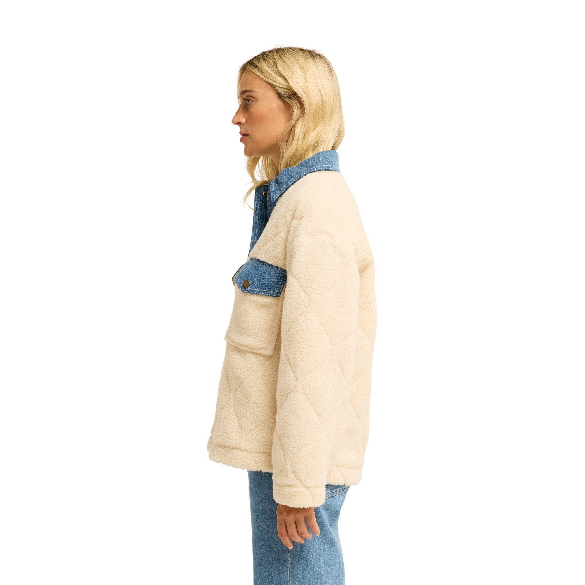 Imagen 6 de Chaqueta de mujer Stay Golden Billabong - Blanco Blanco