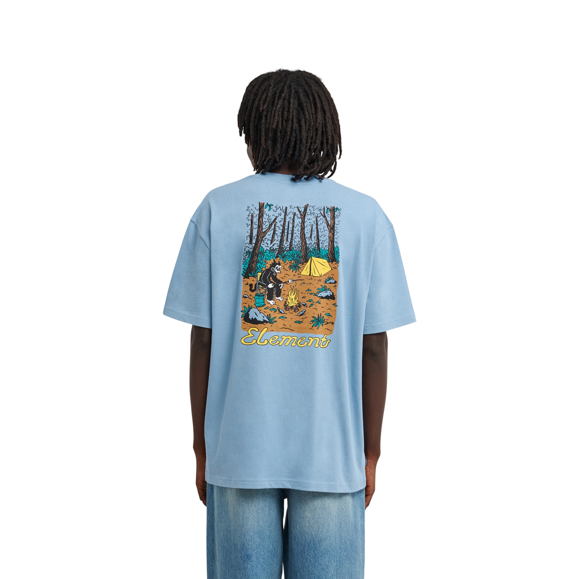 Camiseta de hombre Marshmallo Element - Azul denim Azul denim-2