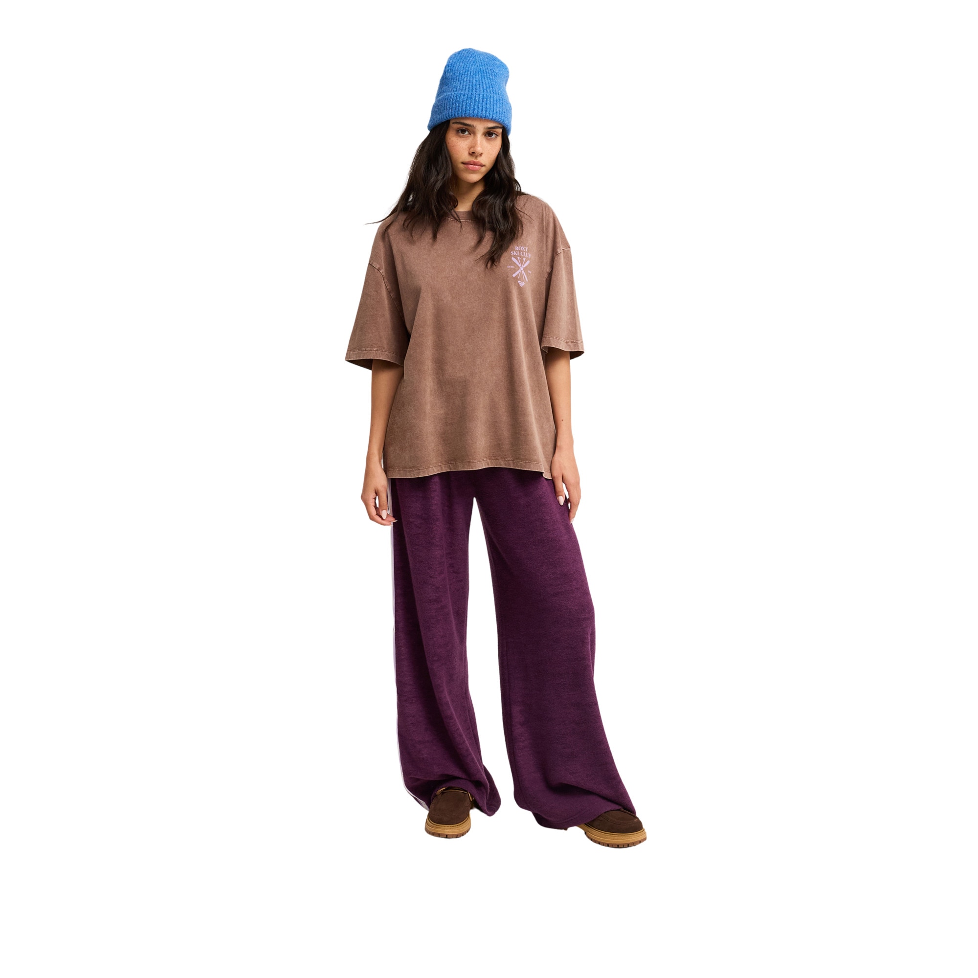 Camiseta de mujer Washed Roxy - Marrón Marrón-5