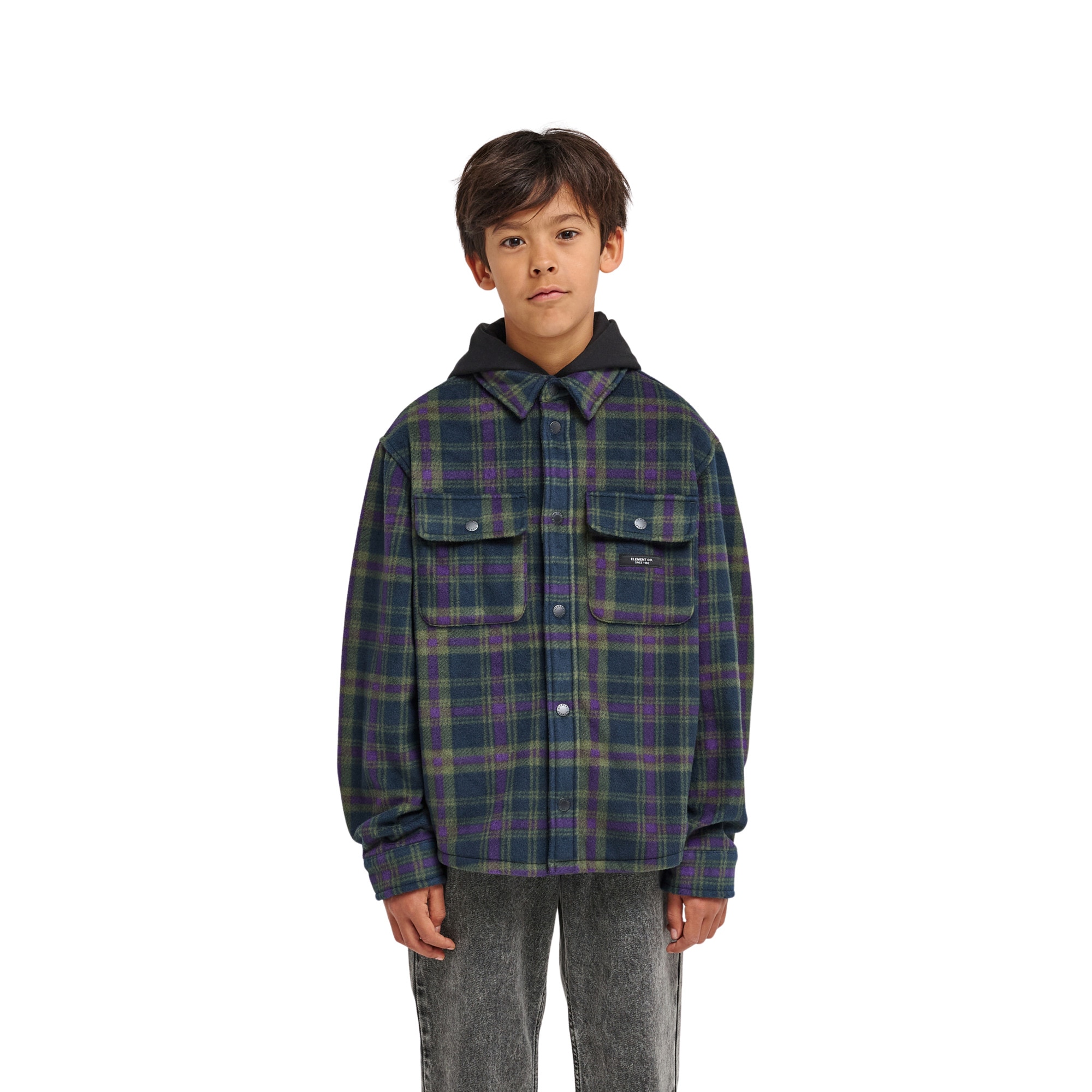 Imagen 1 de Chaqueta de niños Polar Hooded Overshirt Y Element - Azul Azul