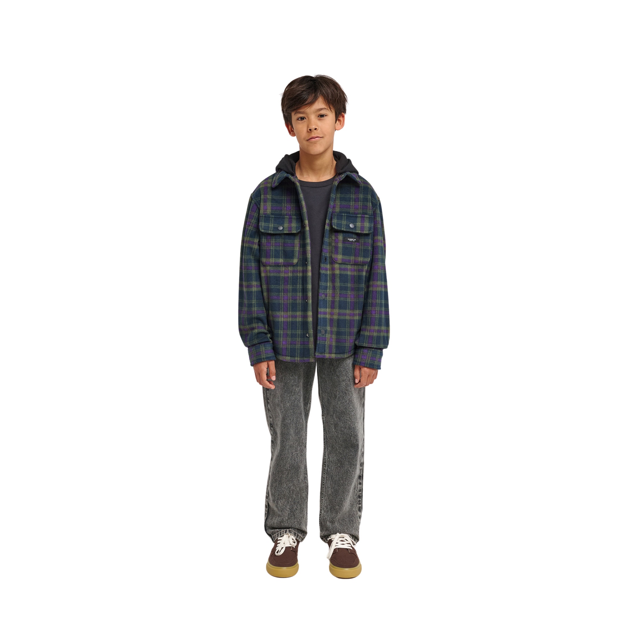 Imagen 3 de Chaqueta de niños Polar Hooded Overshirt Y Element - Azul Azul