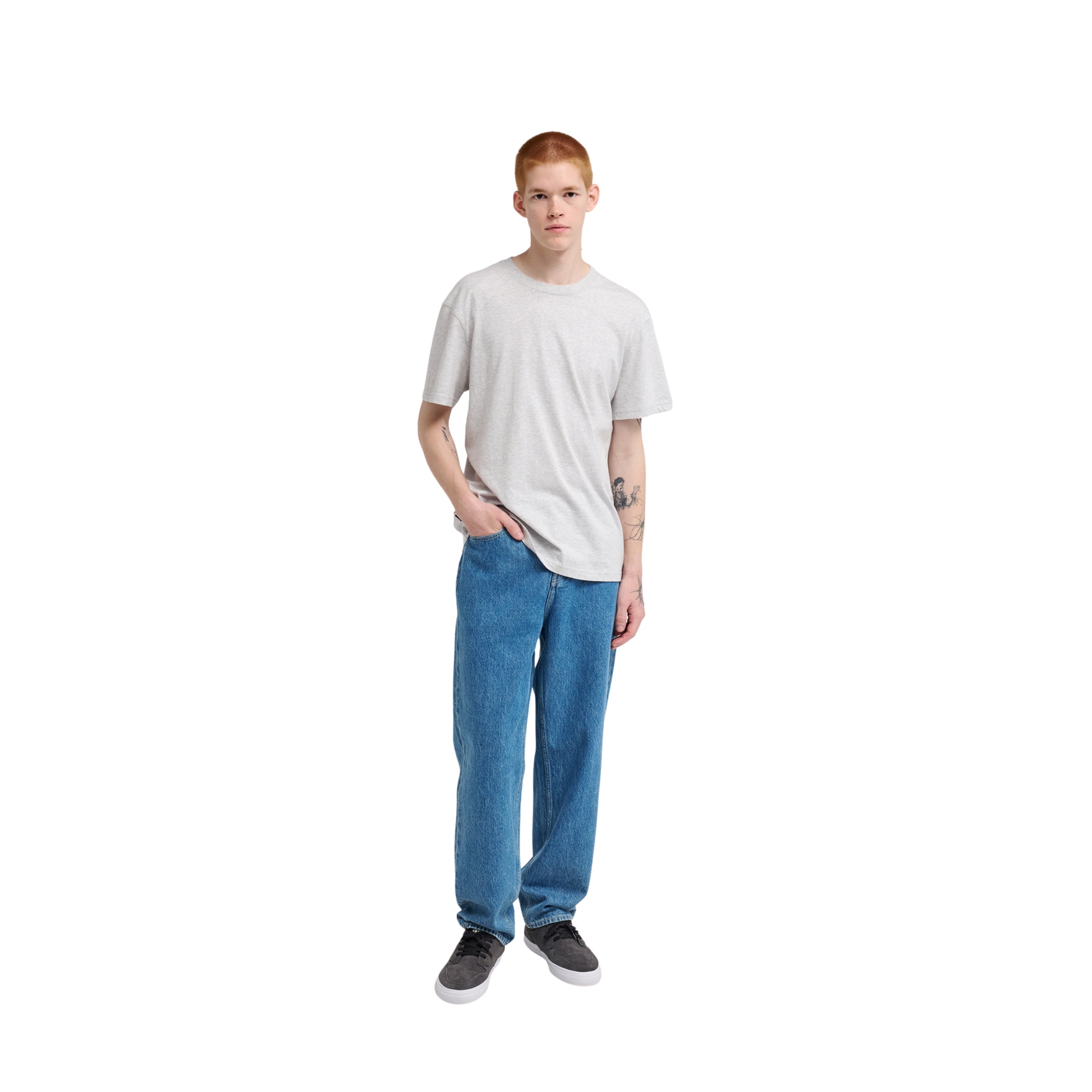 Camiseta de hombre Icon Embroidery Element - Gris Gris-3