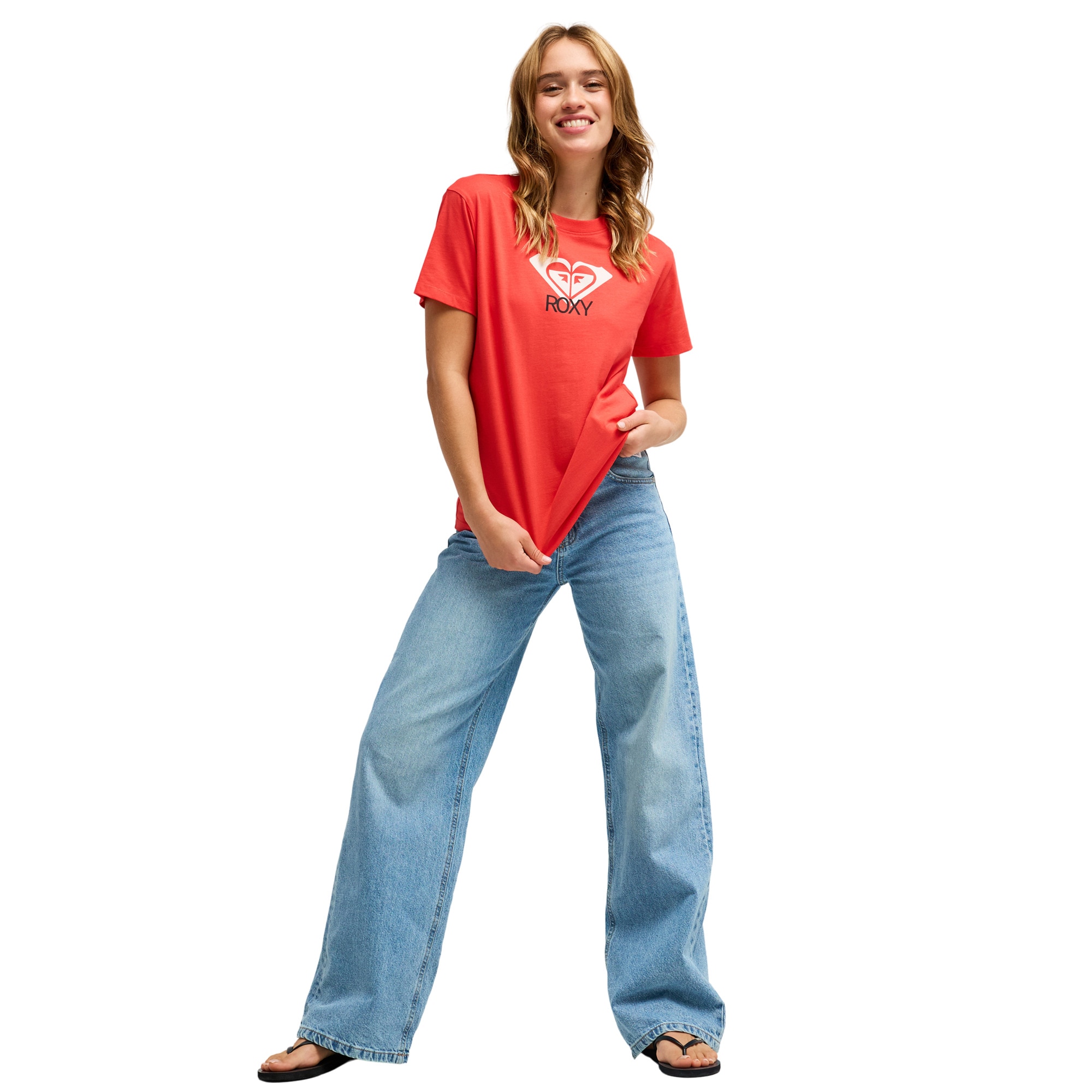 Camisetas de mujer Ocean Road Art Roxy - Rojo Rojo-5