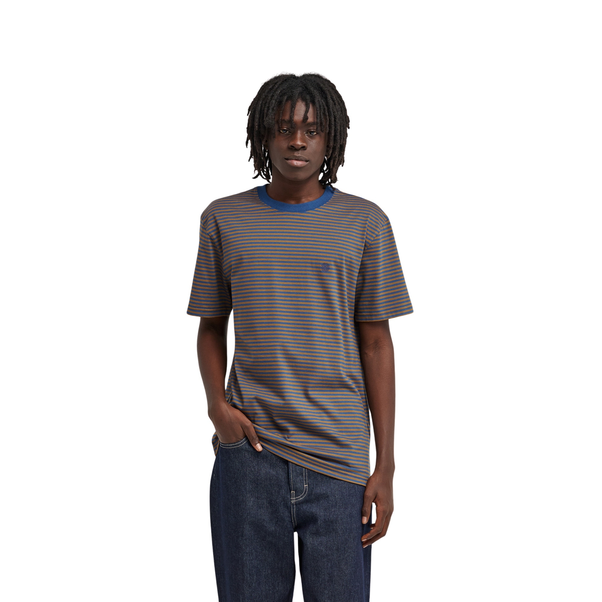 Camiseta de hombre Icon Embroidery Element - Marrón Marrón-1
