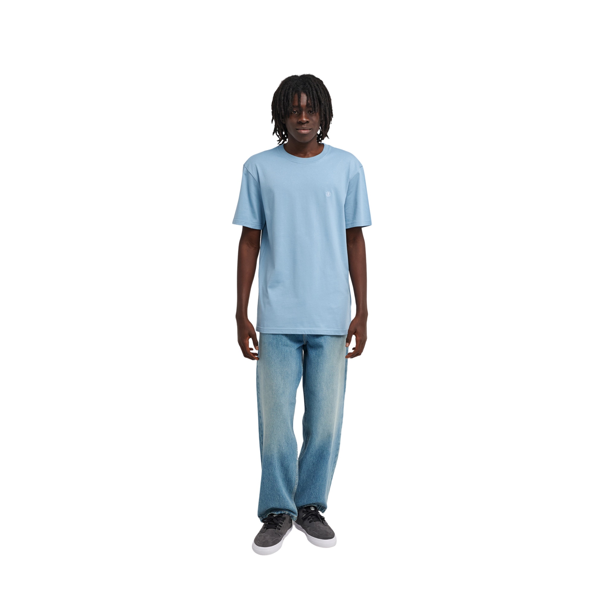 Camiseta de hombre Icon Embroidery Element - Azul denim Azul denim-3