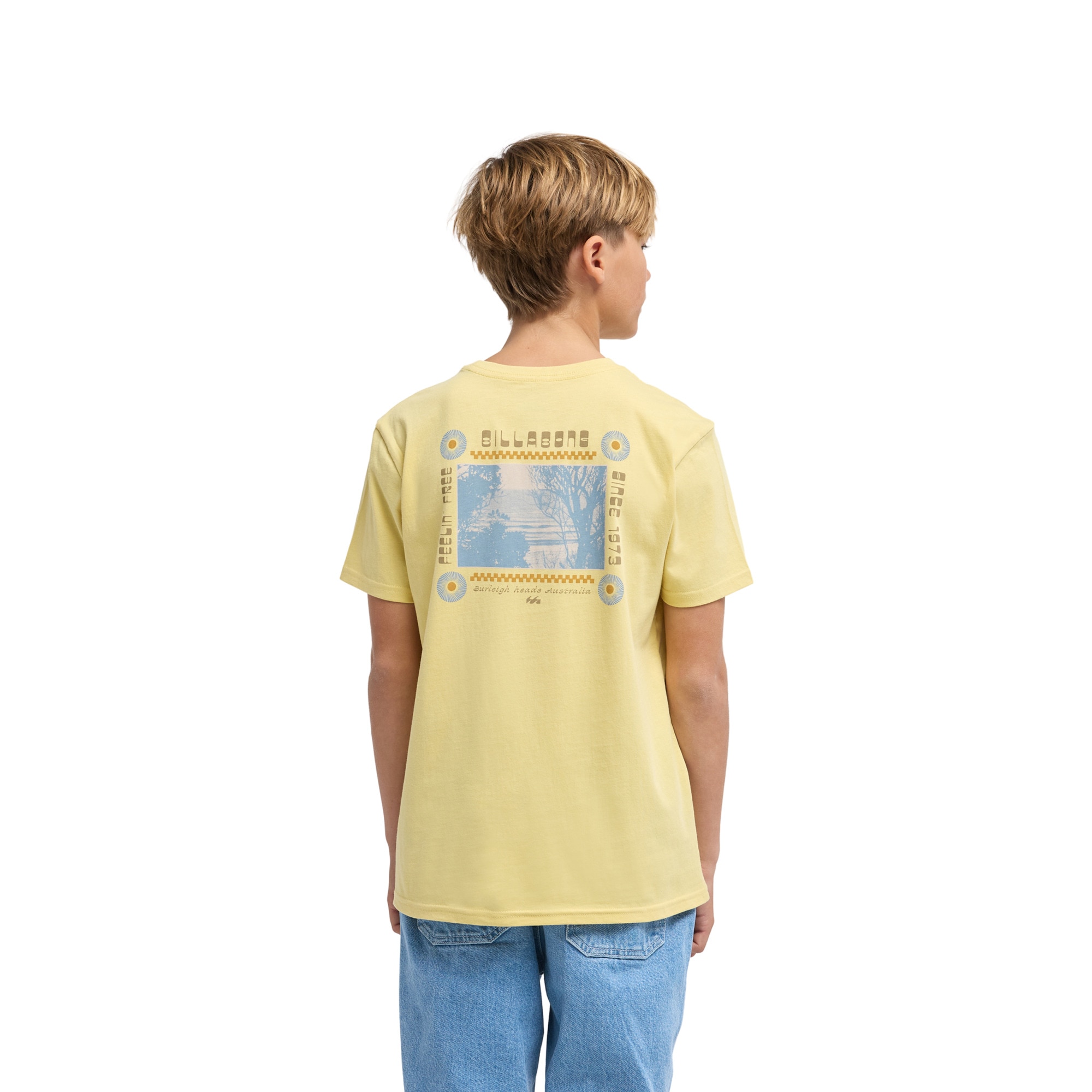 Camiseta de niños Secret Spot Billabong - Amarillo Amarillo-2