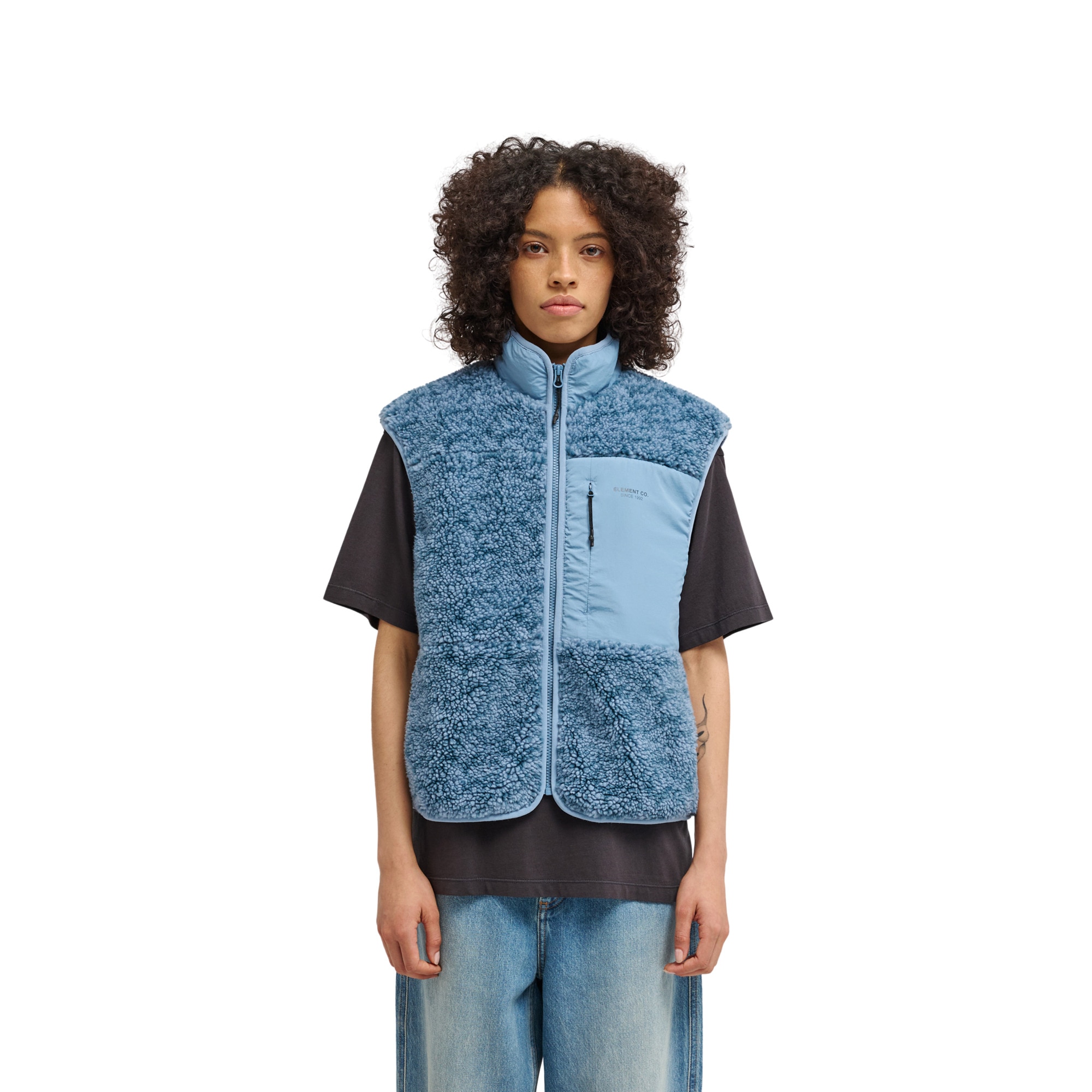 Imagen 1 de Chaleco de sherpa de mujer Lake Sherpa W Element Azul denim
