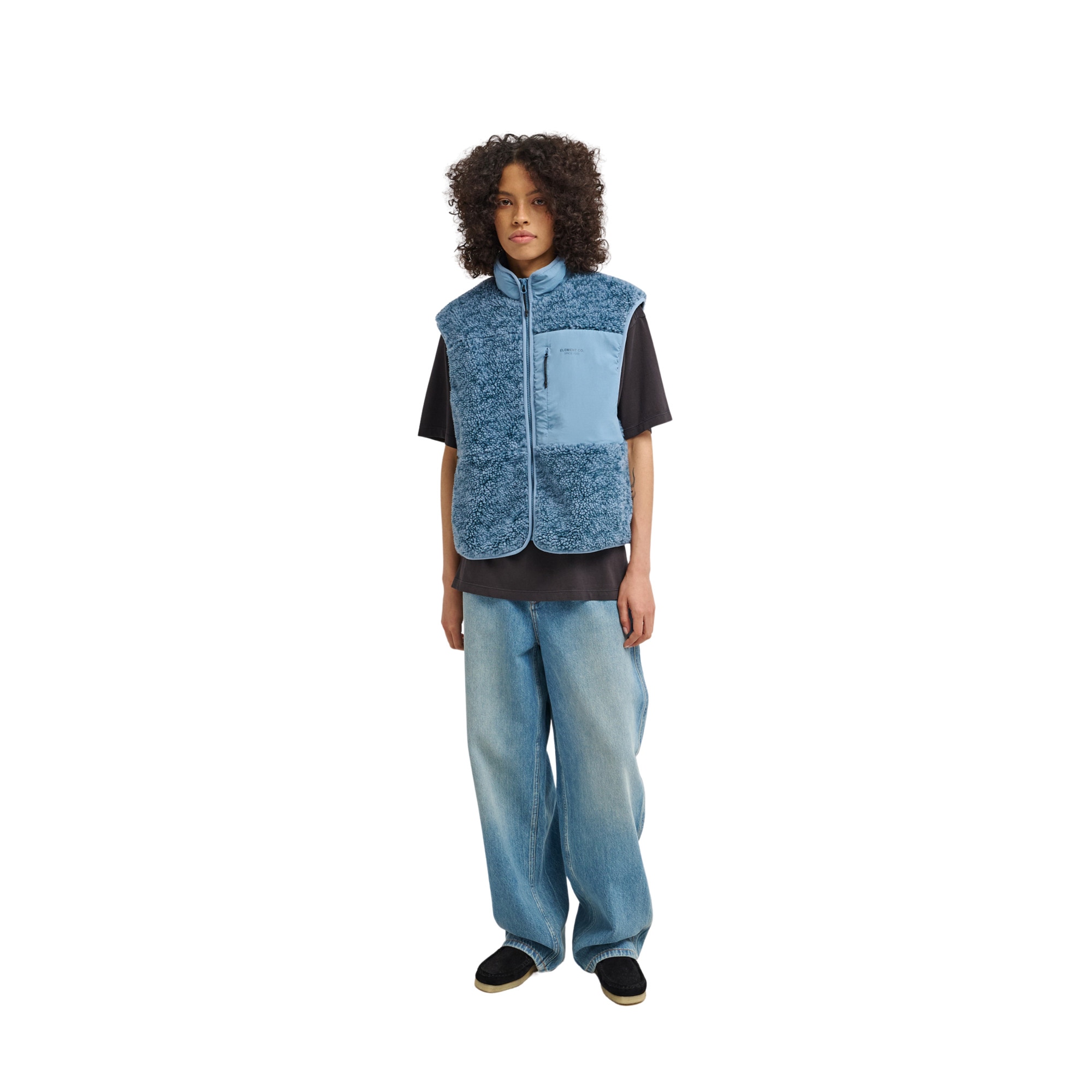 Imagen 4 de Chaleco de sherpa de mujer Lake Sherpa W Element - Azul denim Azul denim