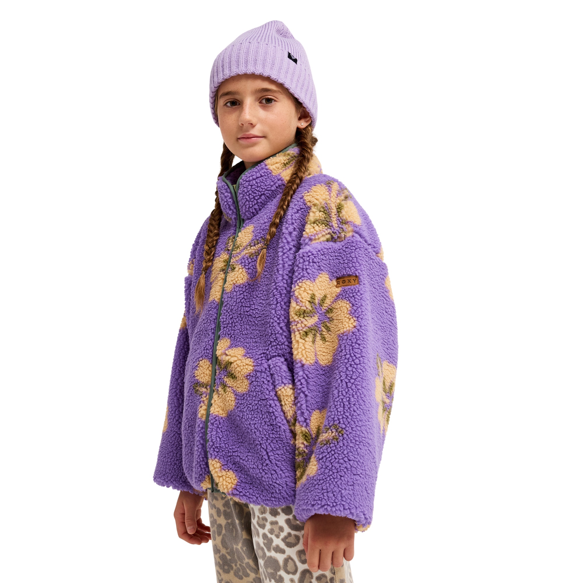 Forro polar de niños Like Electricity Roxy - Morado Morado-4