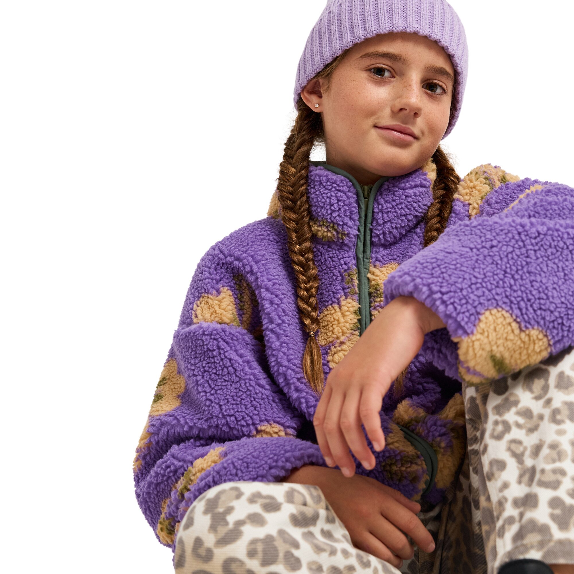Forro polar de niños Like Electricity Roxy - Morado Morado-5