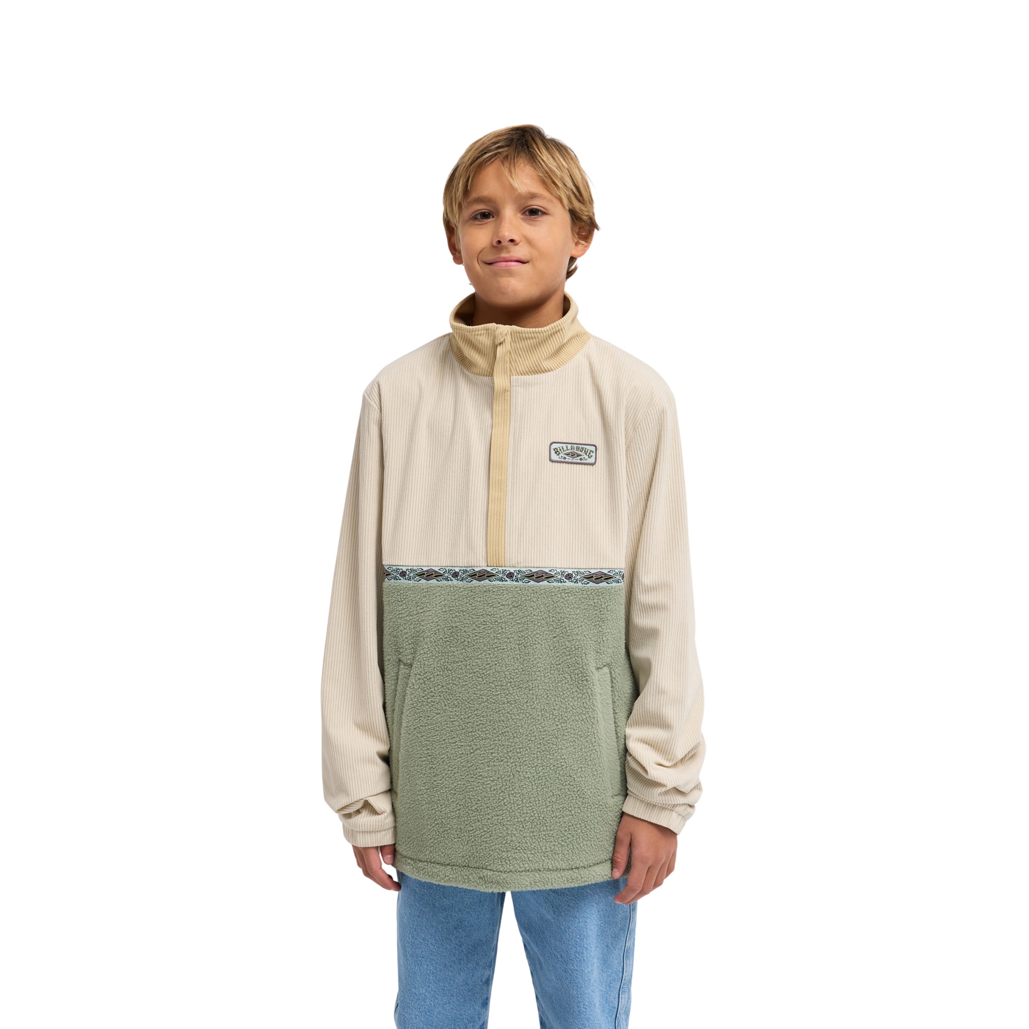 Forro polar de niños Space Lobster Y Billabong - Verde Oliva Verde Oliva-1
