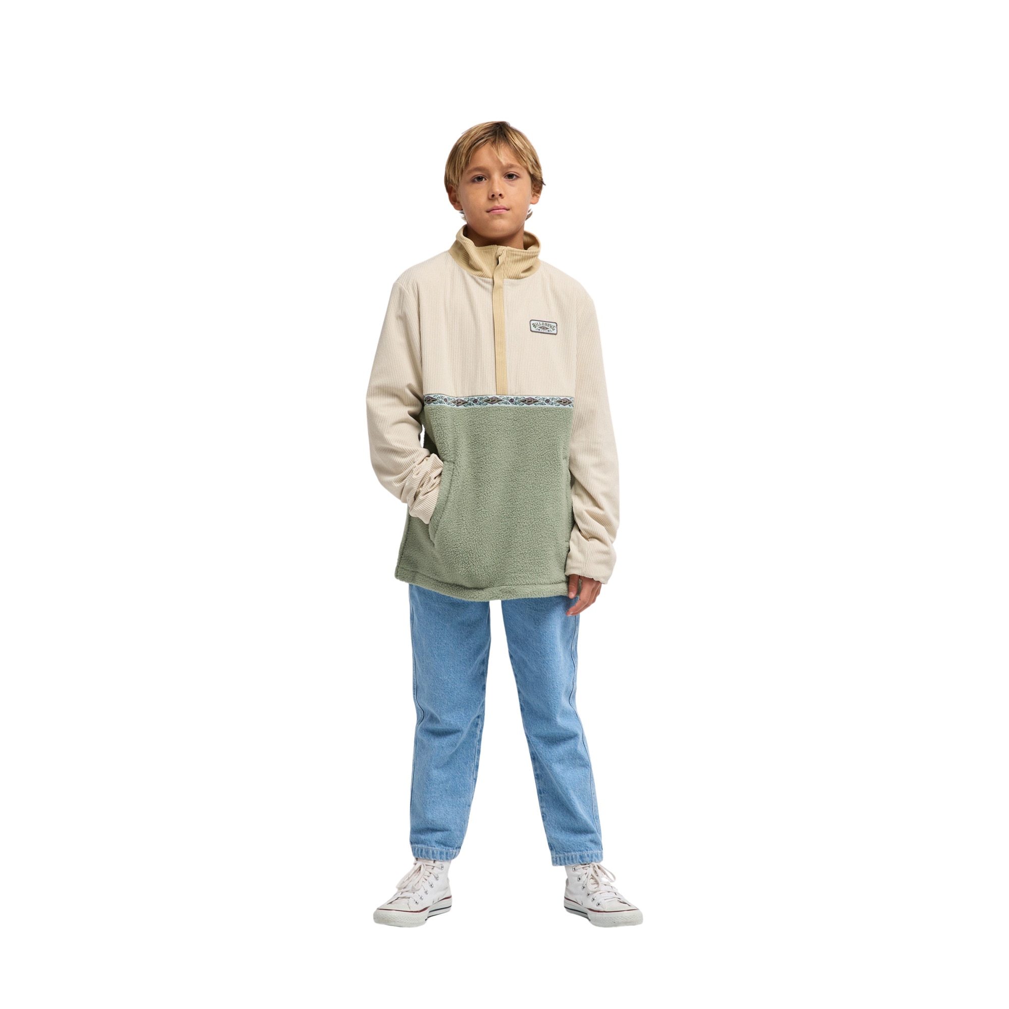 Forro polar de niños Space Lobster Y Billabong - Verde Oliva Verde Oliva-2