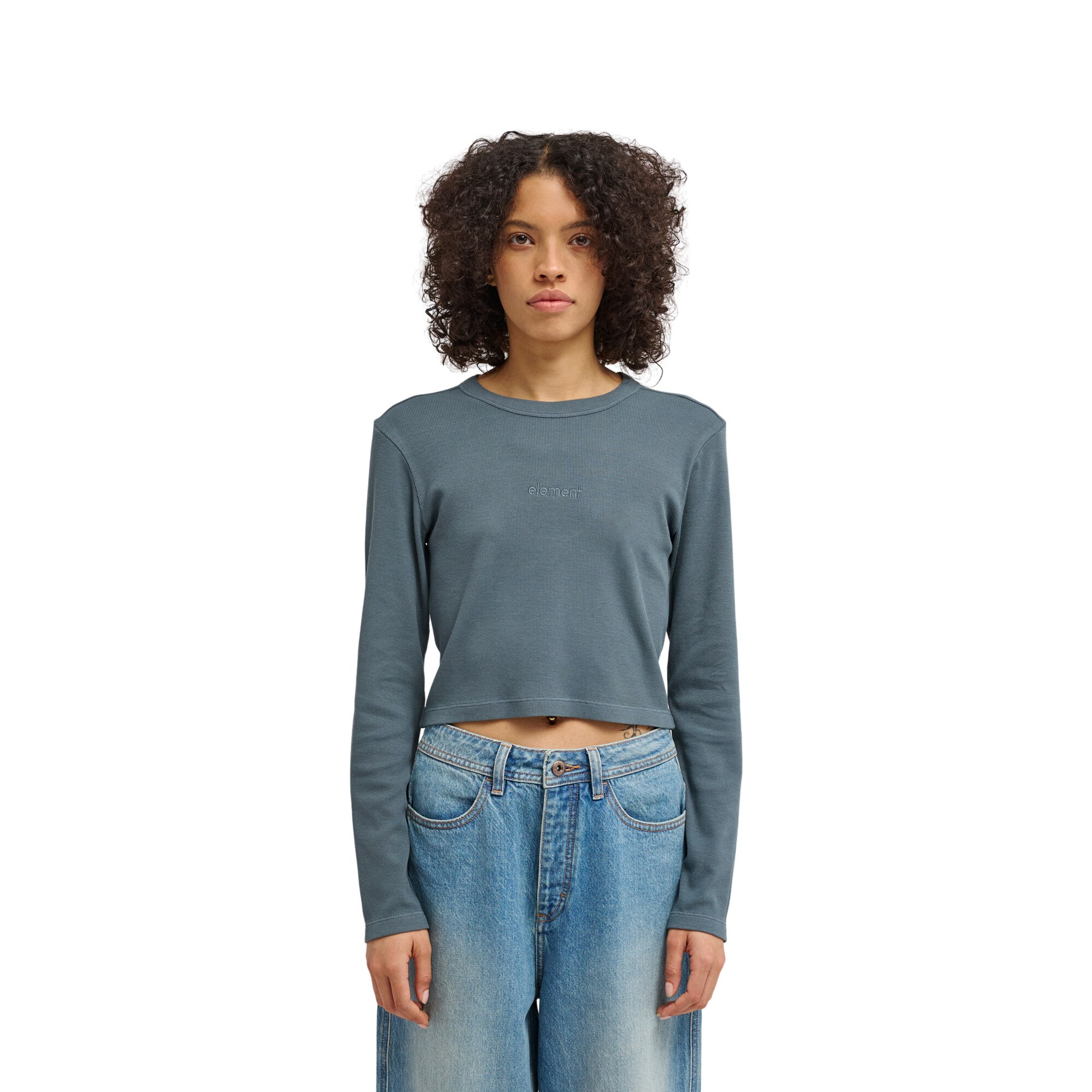Imagen 1 de Camiseta de mujer Lowcase Crop Element Negro