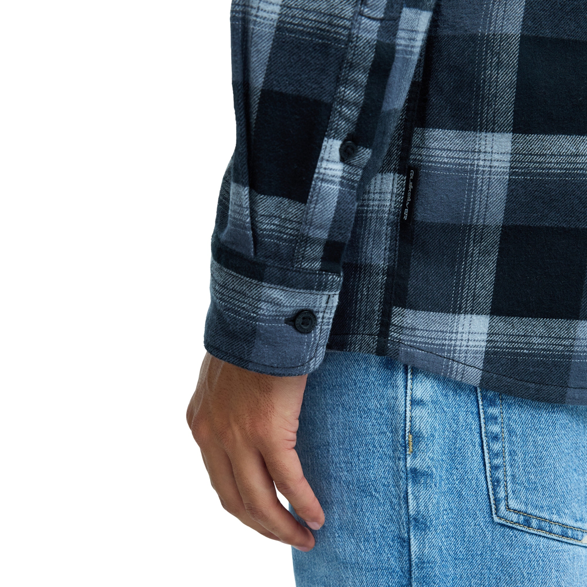 Camisa de hombre Motherfly Plaid Quiksilver - Negro Negro-6