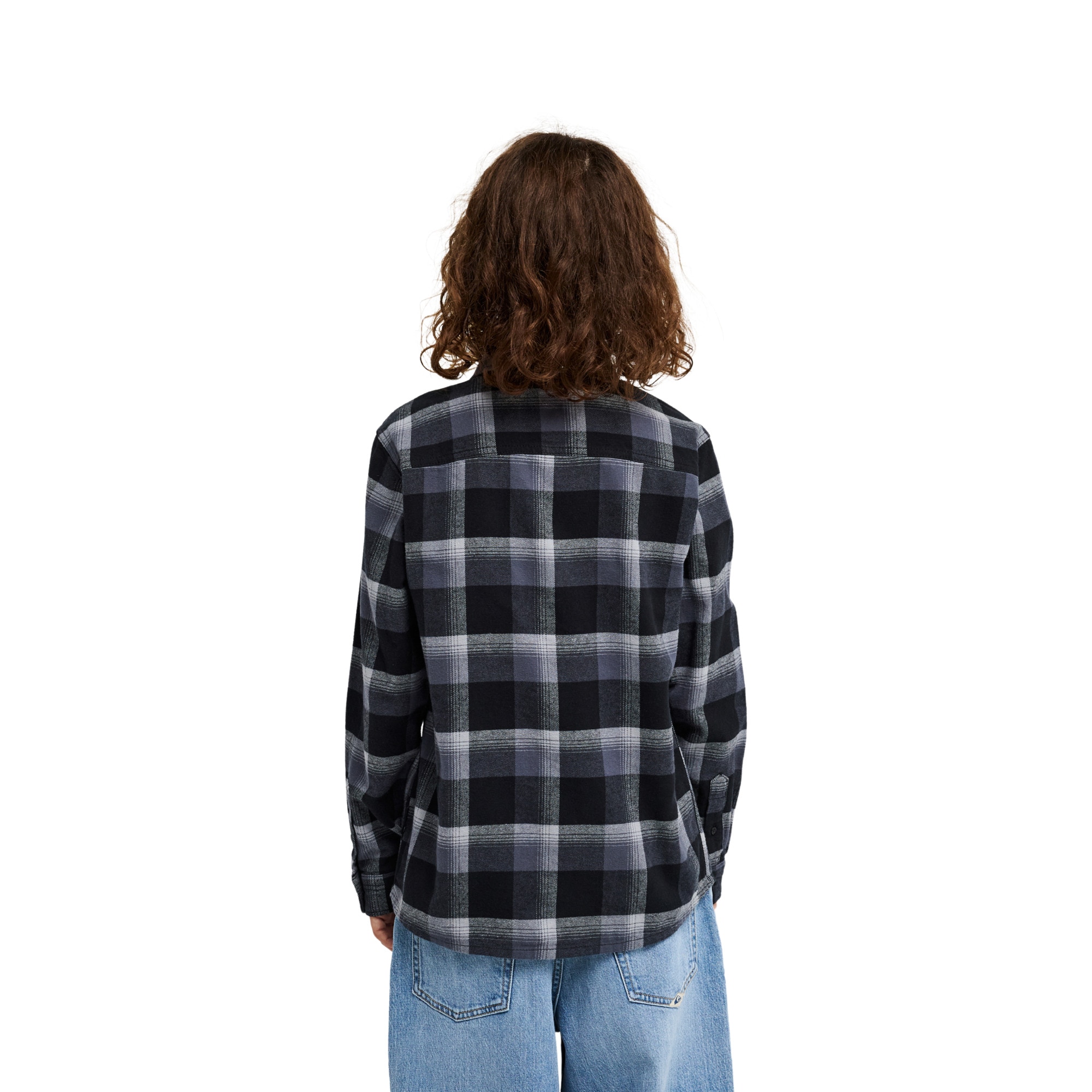 Camisa de niños Motherfly Plaid Quiksilver - Negro Negro-2