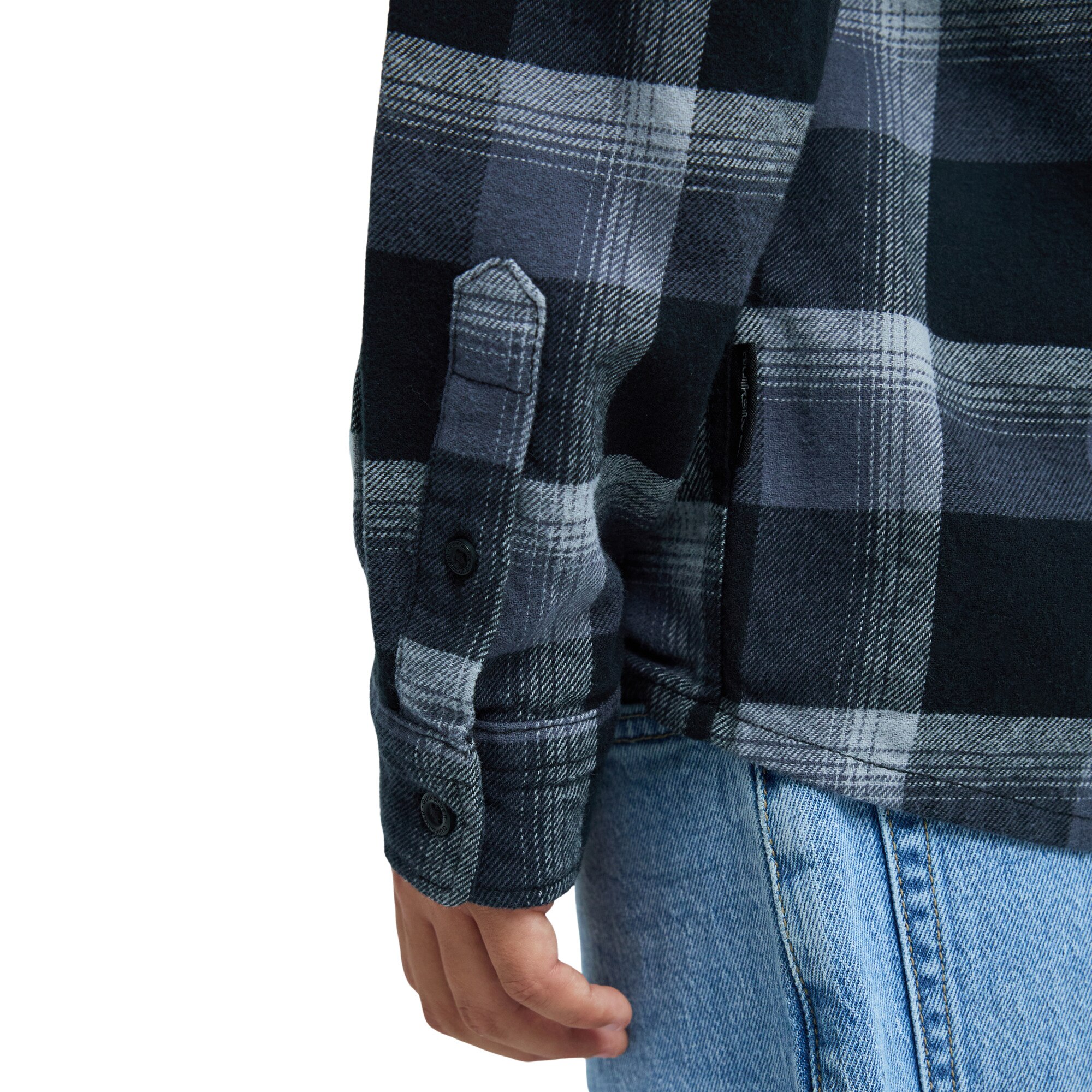 Camisa de niños Motherfly Plaid Quiksilver - Negro Negro-6