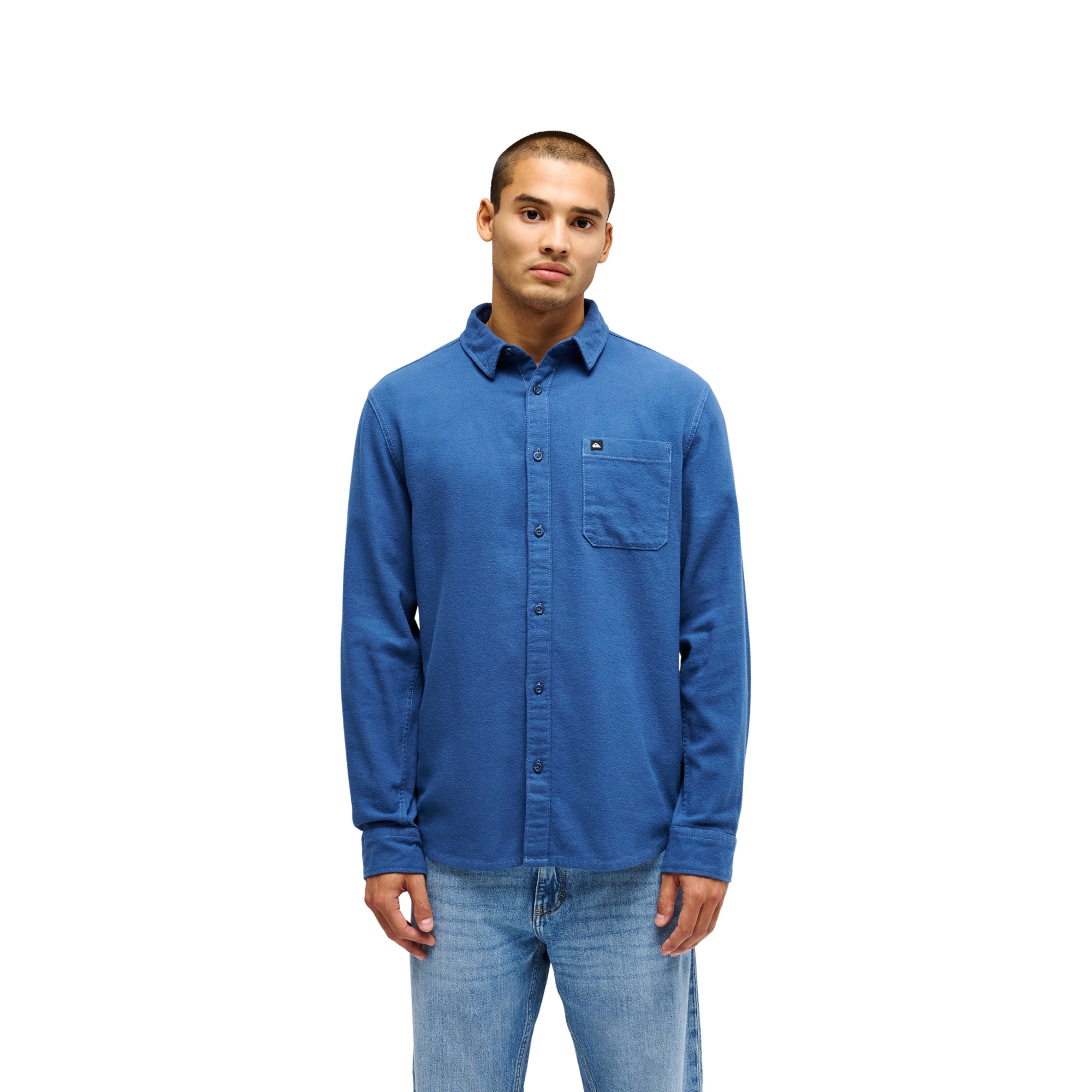 Camisa de hombre Motherfly Solid Quiksilver - Azul Azul-1