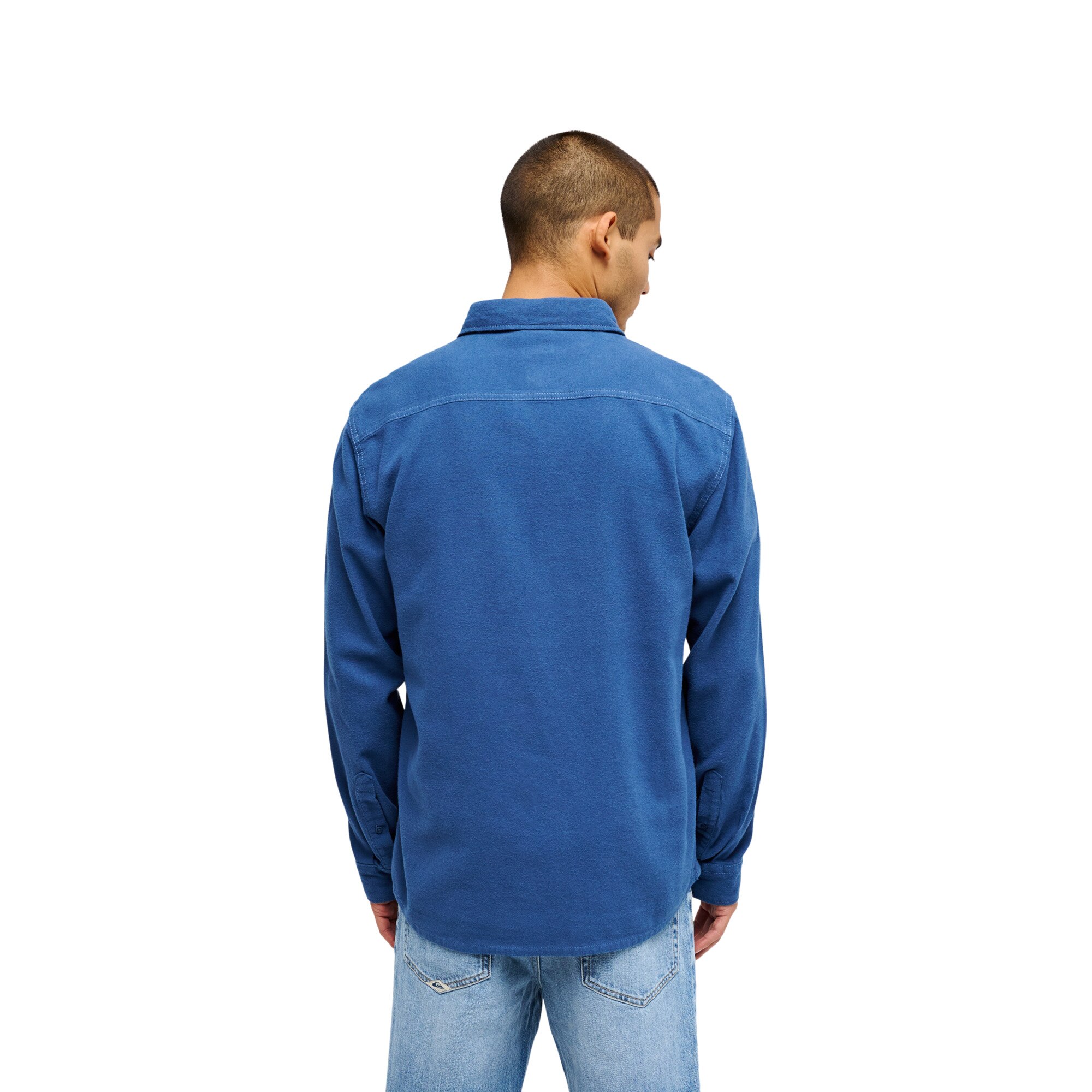 Camisa de hombre Motherfly Solid Quiksilver - Azul Azul-2