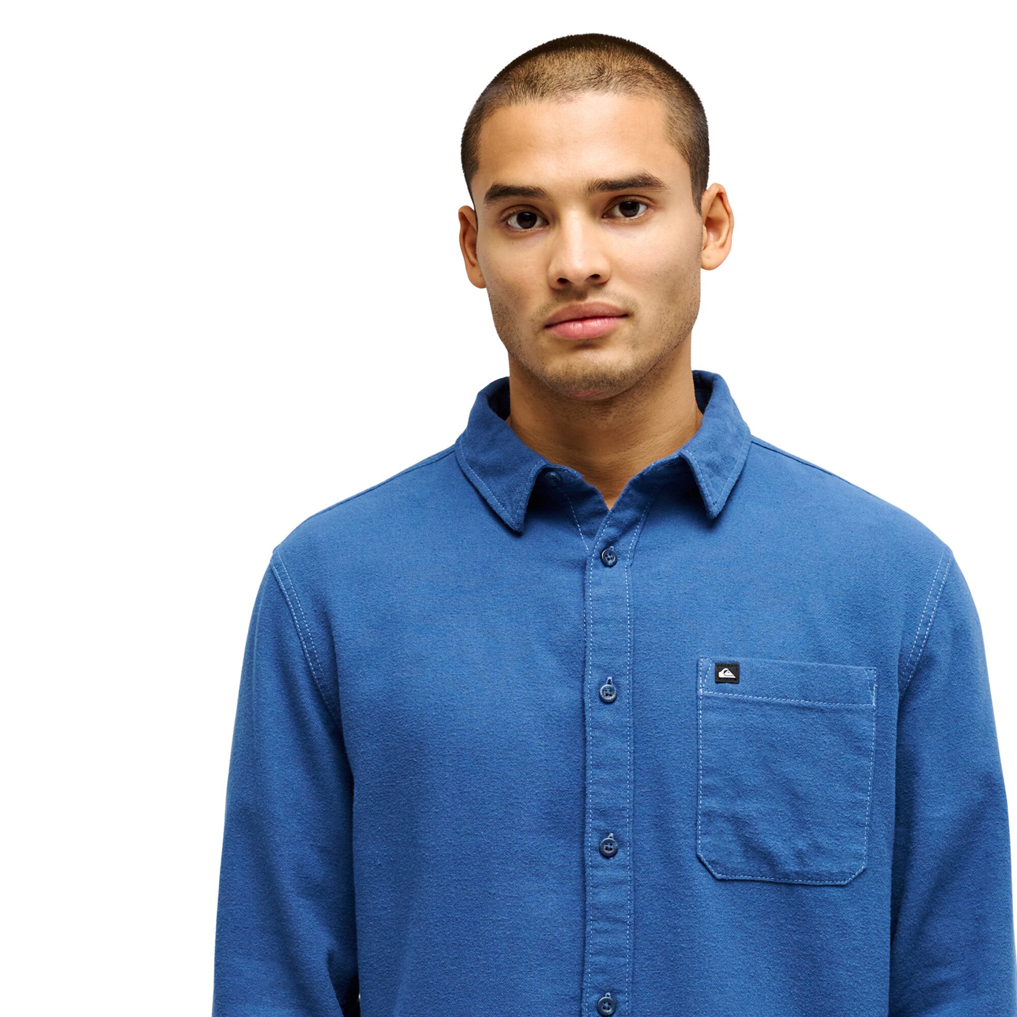 Camisa de hombre Motherfly Solid Quiksilver - Azul Azul-4