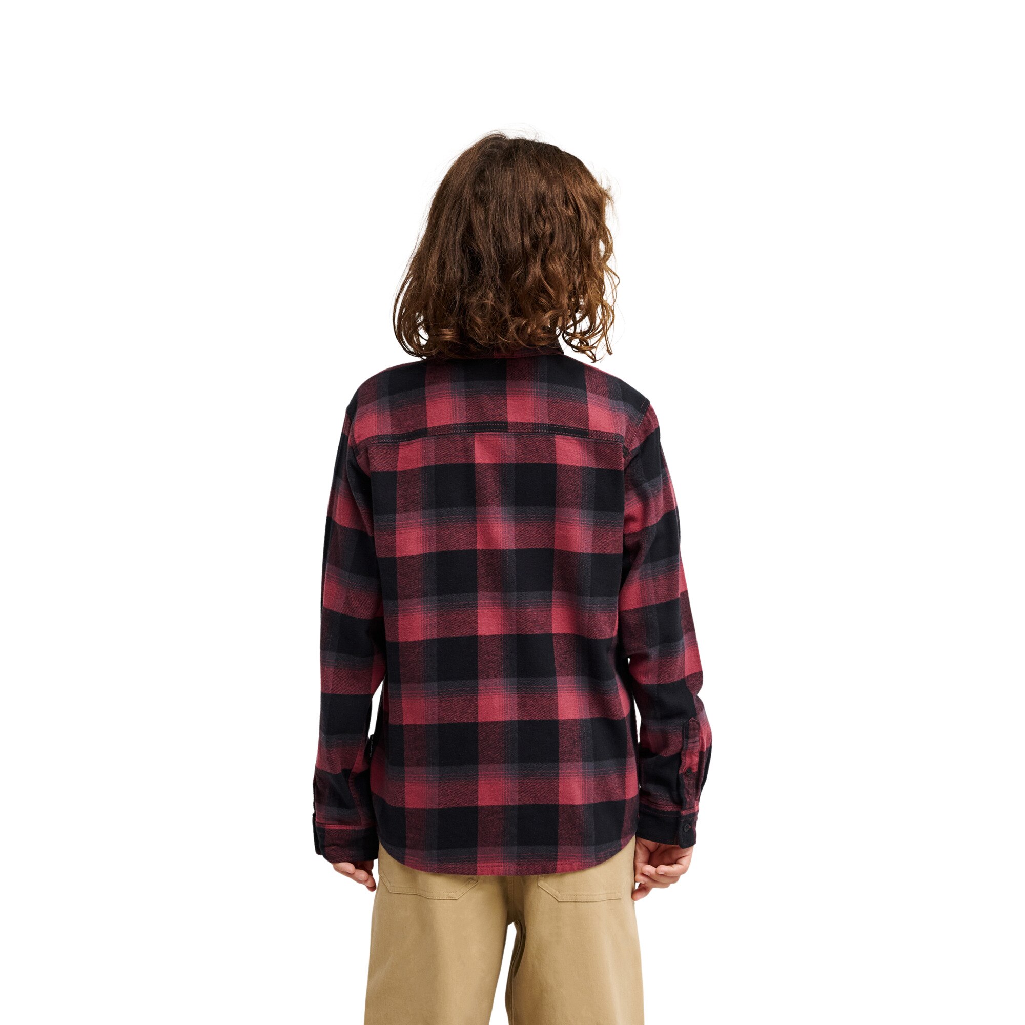 Camisa de niños Motherfly Plaid Quiksilver - Rojo cereza Rojo cereza-2