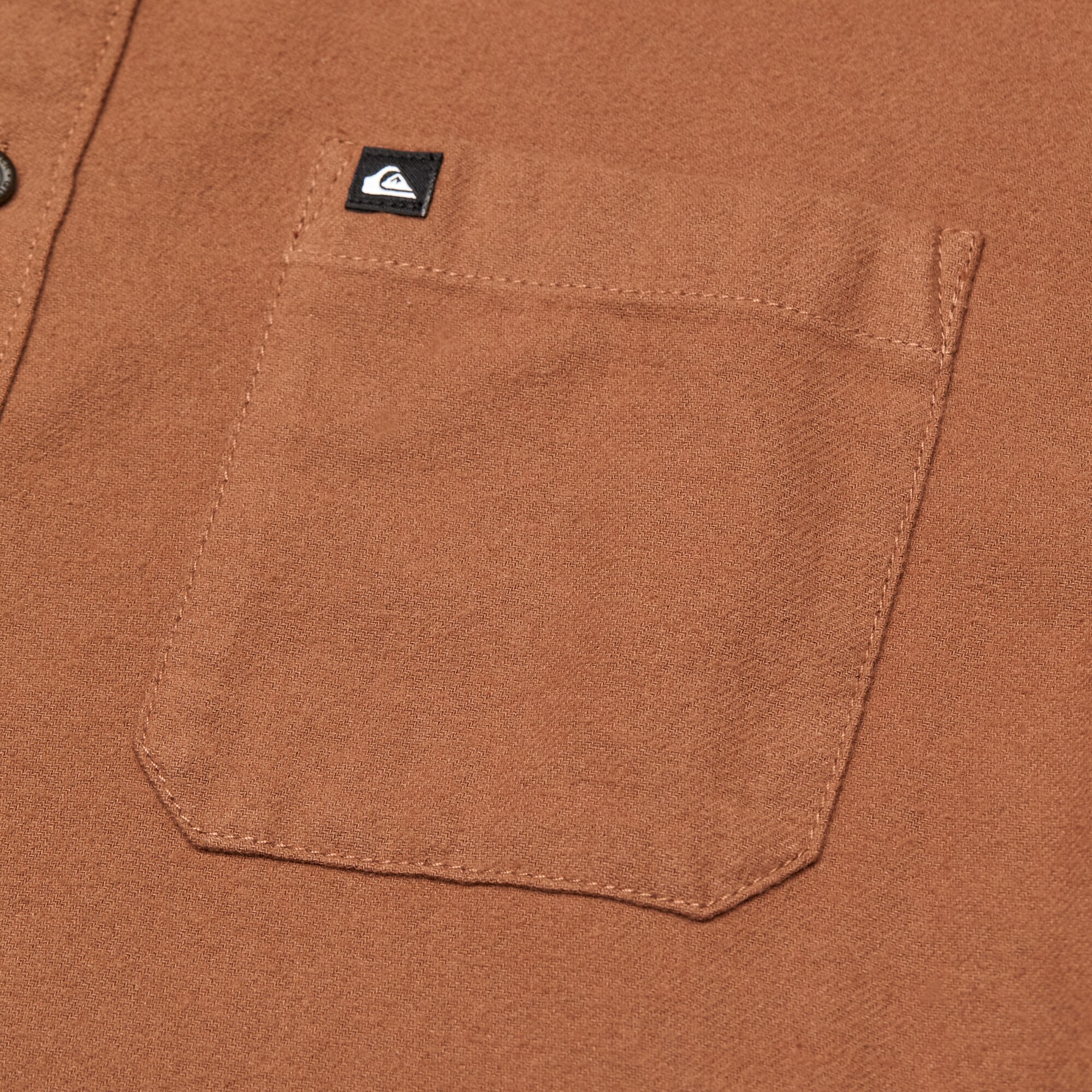 Camisa de hombre Motherfly Solid Quiksilver - Marrón Marrón-3