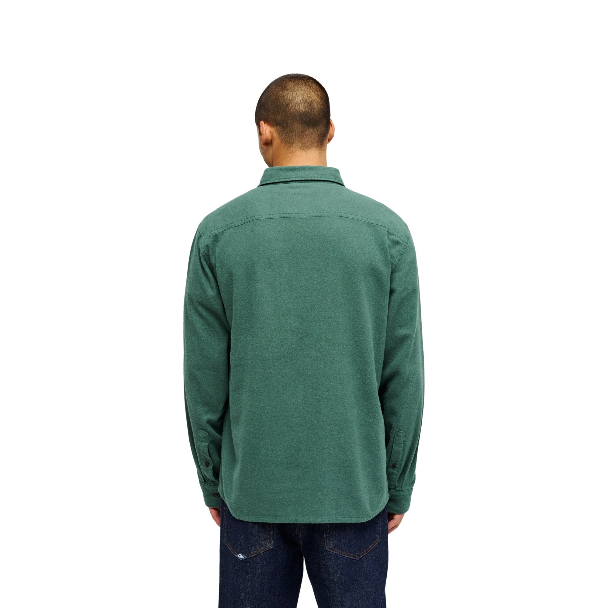 Camisa de hombre Motherfly Solid Quiksilver - Verde Verde-2